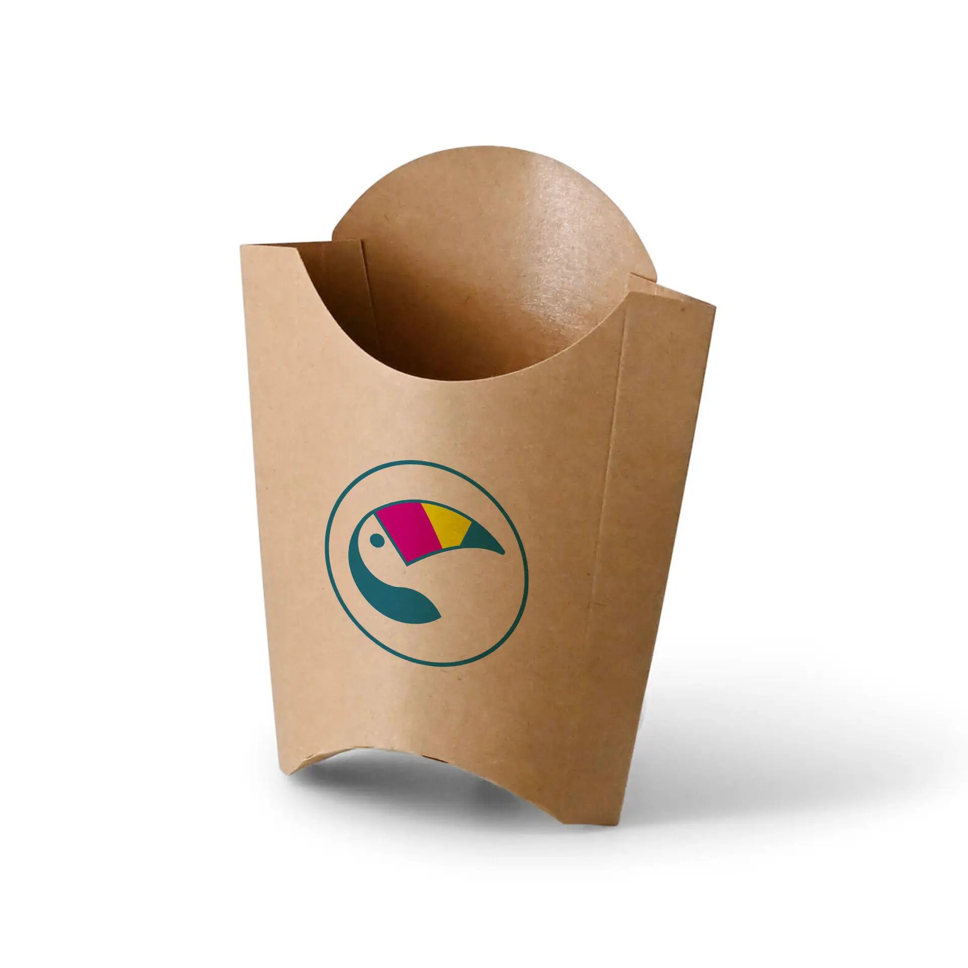 Frietzakjes bedrukken, 8,5 x 5 x 12 cm, waterbasis-coating