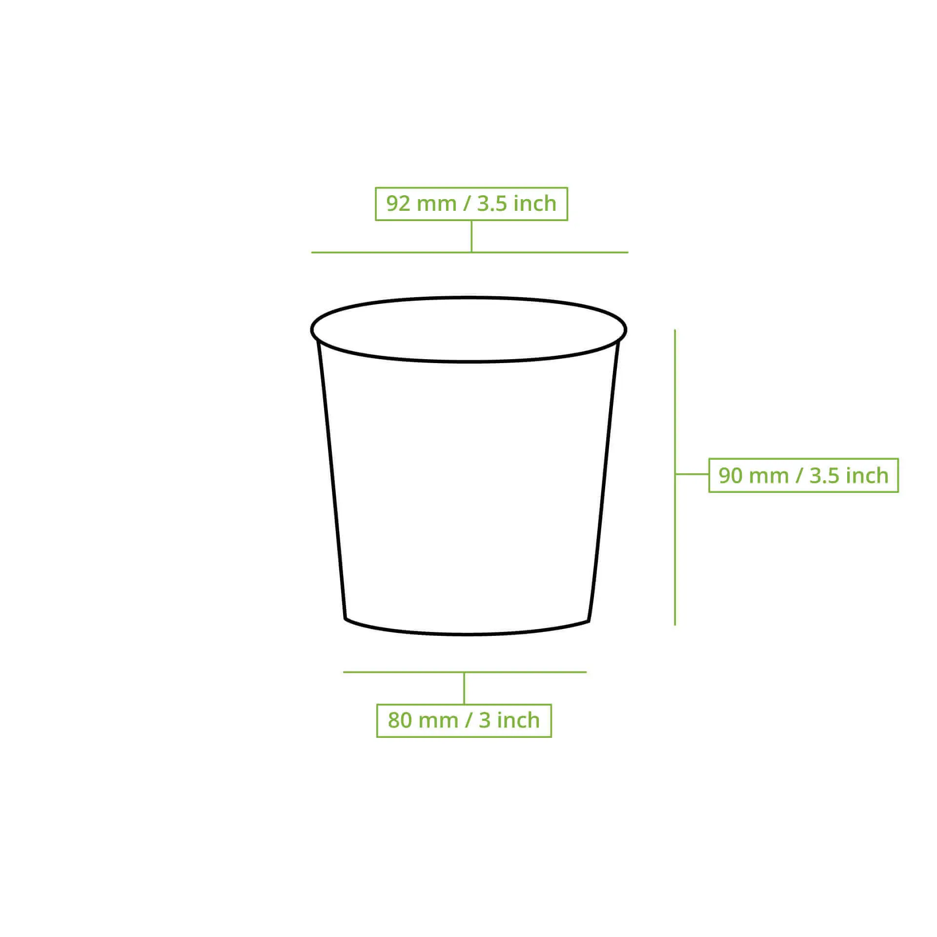 IJsbeker van karton XL, 300 ml, 12 oz / max. 400 ml, 14 oz, Ø 92 mm, wit IJsbeker van karton XL, 300 ml, 12 oz / max. 400 ml, 14 oz, Ø 92 mm, wit