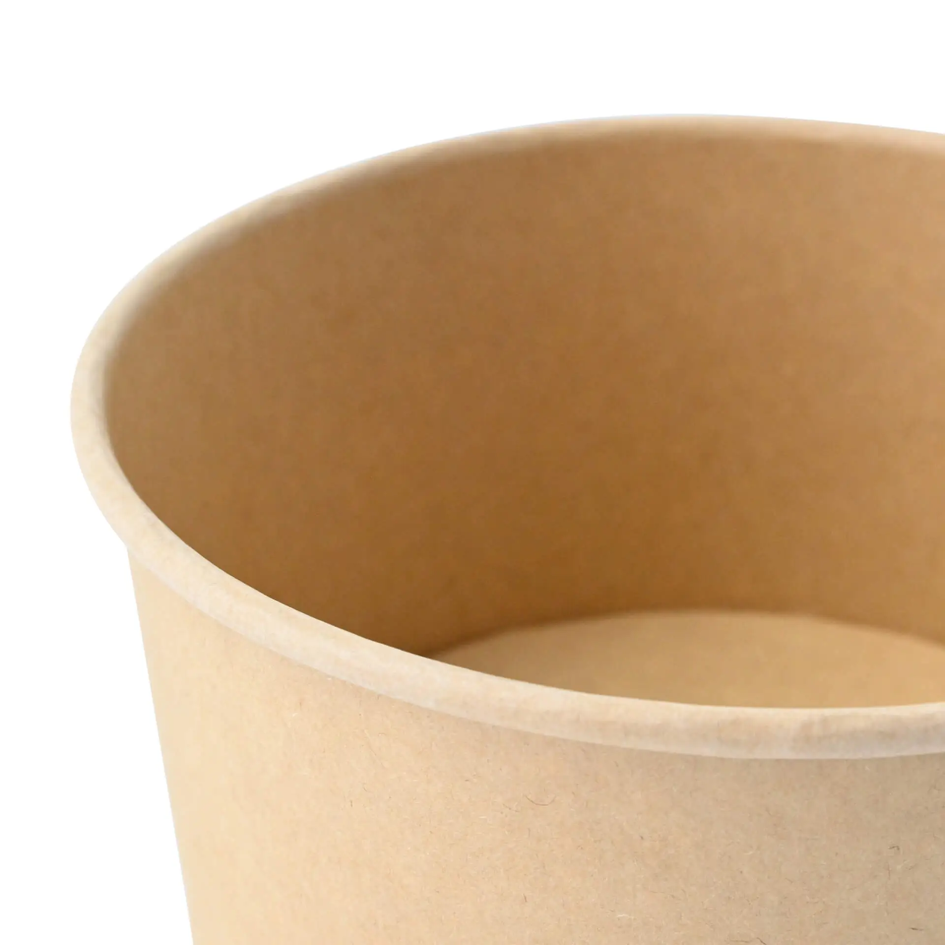 Kartonnen schalen (gecoat) / Bowl, 800 ml, Ø 150 mm, bruin, rond (1000 ml maximale inhoud)