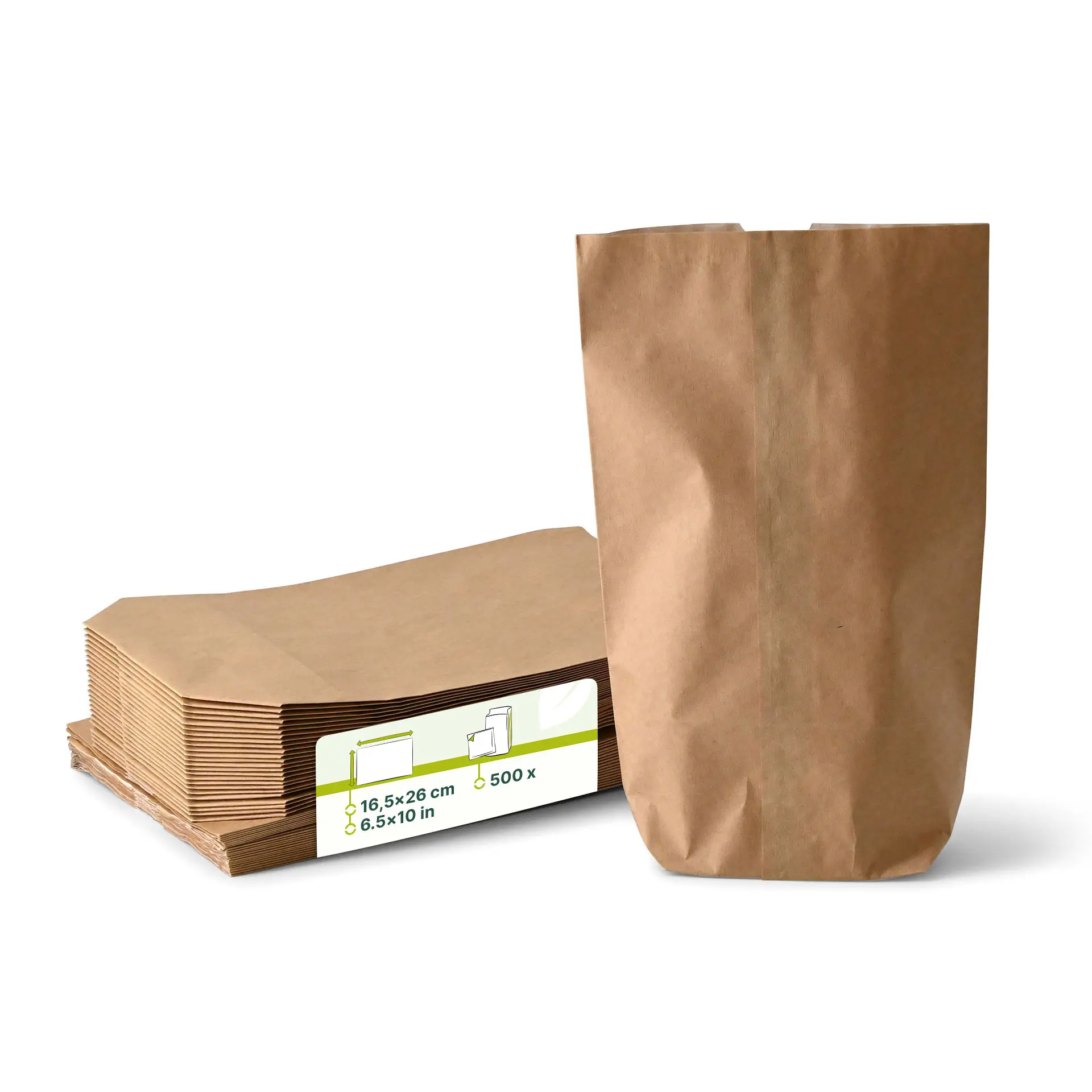 Snackzak, 2-laags, met vetvrij papier, 16,5 x 26 x 6 cm Snackzak, 2-laags, met vetvrij papier, 16,5 x 26 x 6 cm