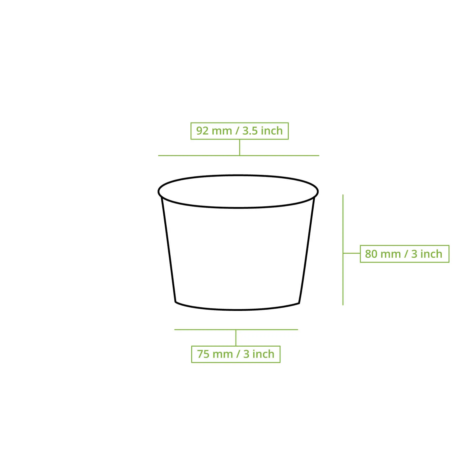 IJsbeker van karton L, 250 ml, 10 oz / max. 350 ml, 12 oz, Ø 92 mm, wit IJsbeker van karton L, 250 ml, 10 oz / max. 350 ml, 12 oz, Ø 92 mm, wit