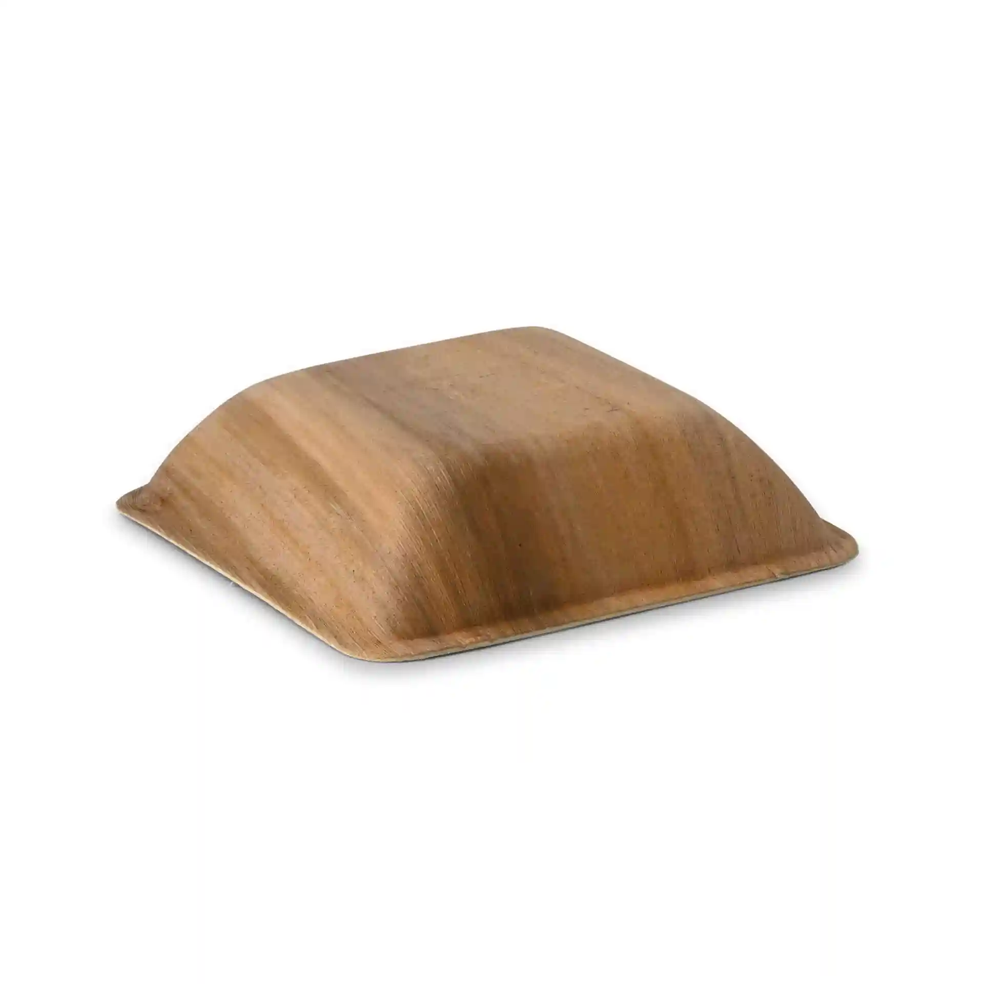 Vierkante palmbladkom met een korrelafwerking, 172 mm lang en breed, 43 mm hoog.