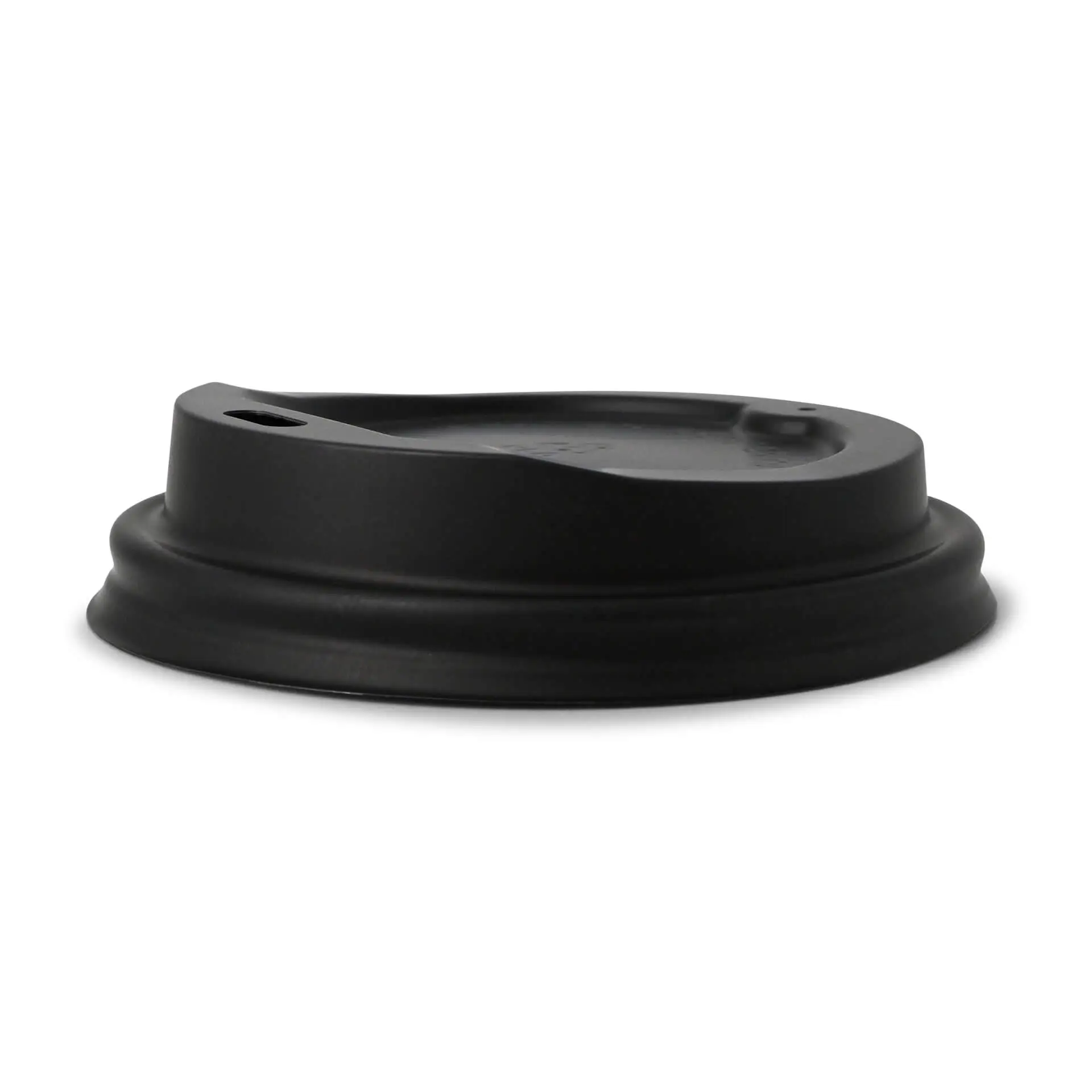 CPLA-deksel Ø 80 mm, zwart, drinkopening dhd004051-cpla-deckel-80-mm-schwarz-trinkoeffnung-2