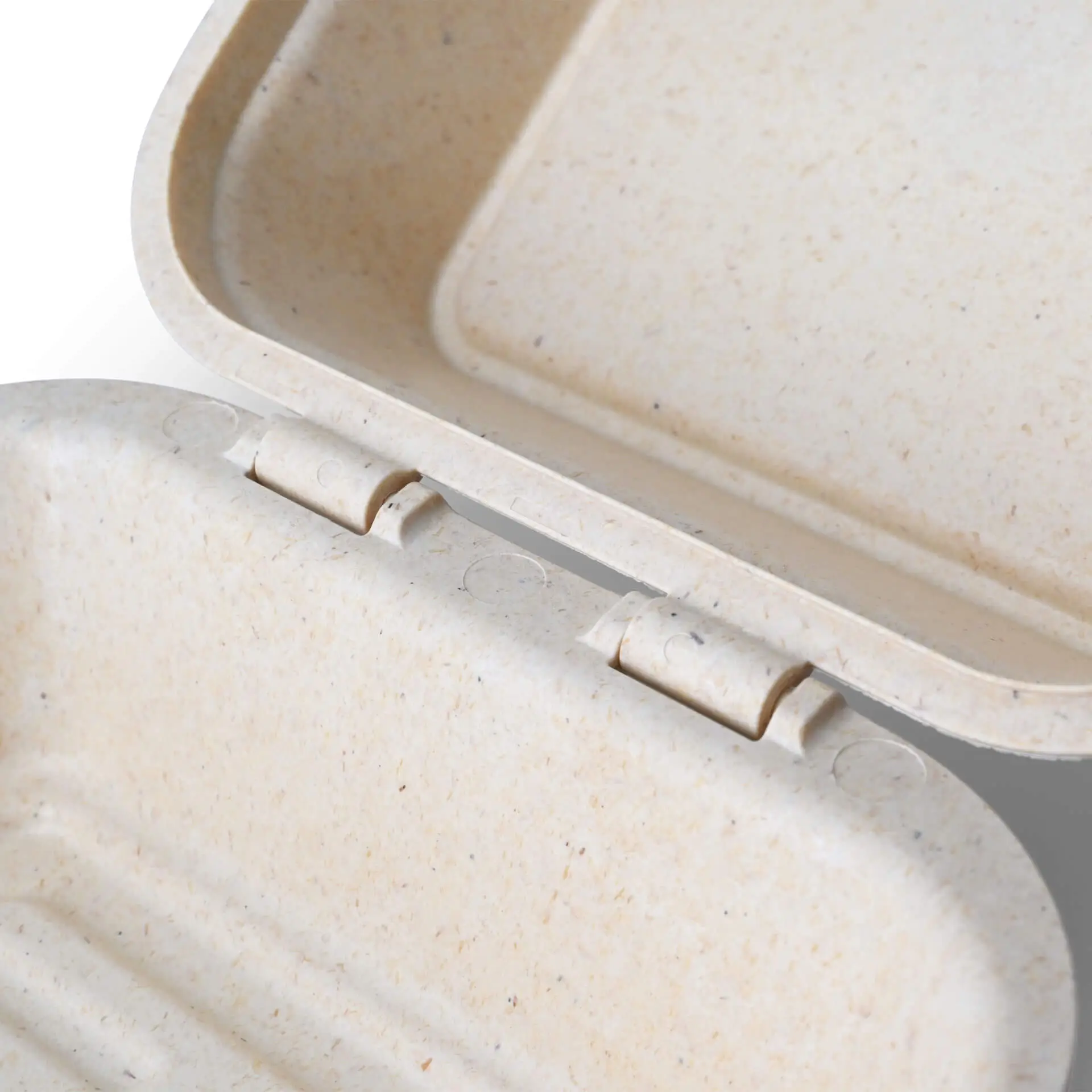 Herbruikbare burger-boxen "merways Box" 16 x 15 x 8,5 cm, cashew / crème-wit Herbruikbare burger-boxen "merways Box" 16 x 15 x 8,5 cm, cashew / crème-wit