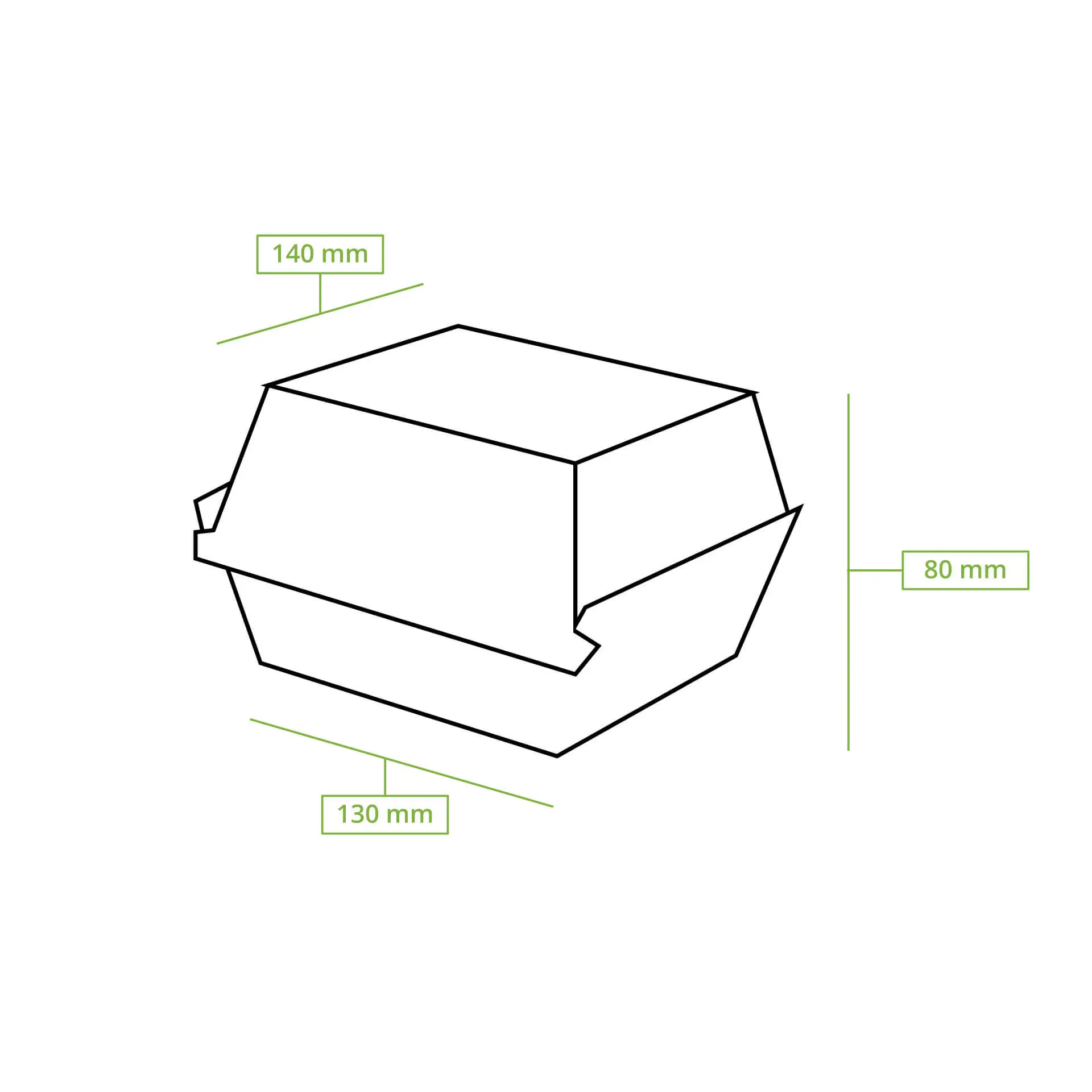 Takeaway hamburgerdozen 13 x 14 x 8 cm, karton, kraft Takeaway hamburgerdozen 13 x 14 x 8 cm, karton, kraft