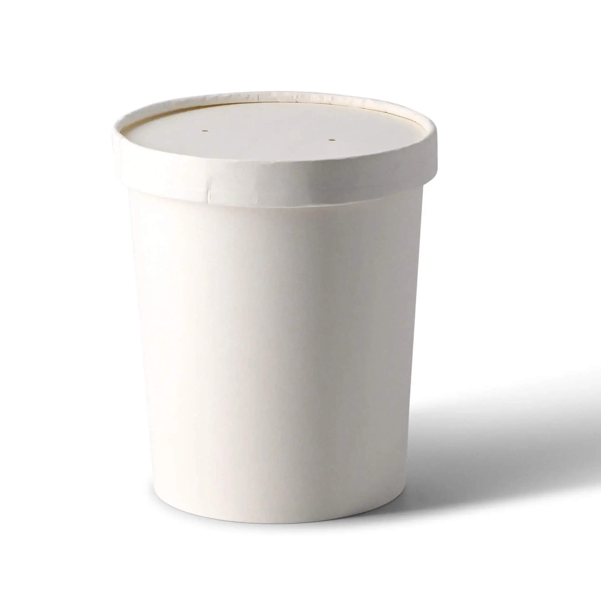 Kartonnen membraandeksel (bio-gecoat) Ø 115 mm, wit