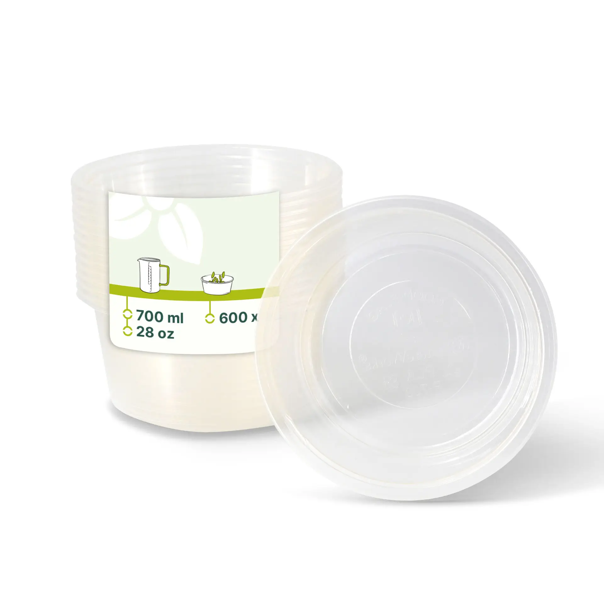 Ronde bio delicatessebeker, 700 ml Ronde bio delicatessebeker, 700 ml