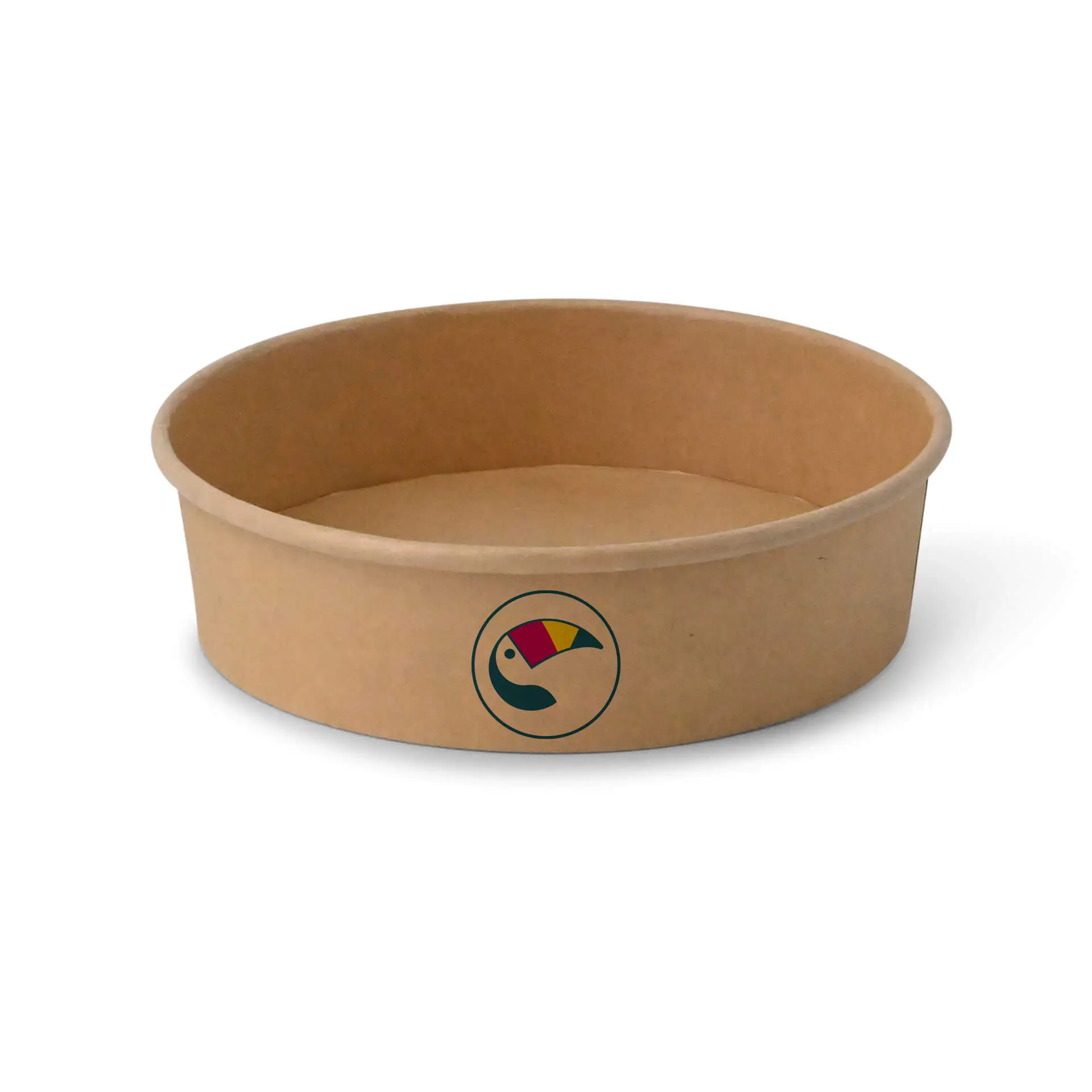 Saladeschalen bedrukken / Bowls bedrukken, 700 ml, Ø 185 mm, bruin, PE-gelamineerd