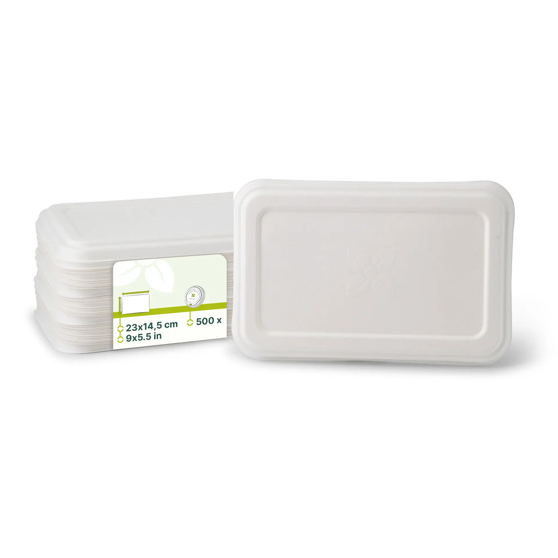 Suikerrietdeksel 23 x 14,5 cm, rechthoekig (voor menuschalen 1000 ml) Suikerrietdeksel 23 x 14,5 cm, rechthoekig (voor menuschalen 1000 ml)