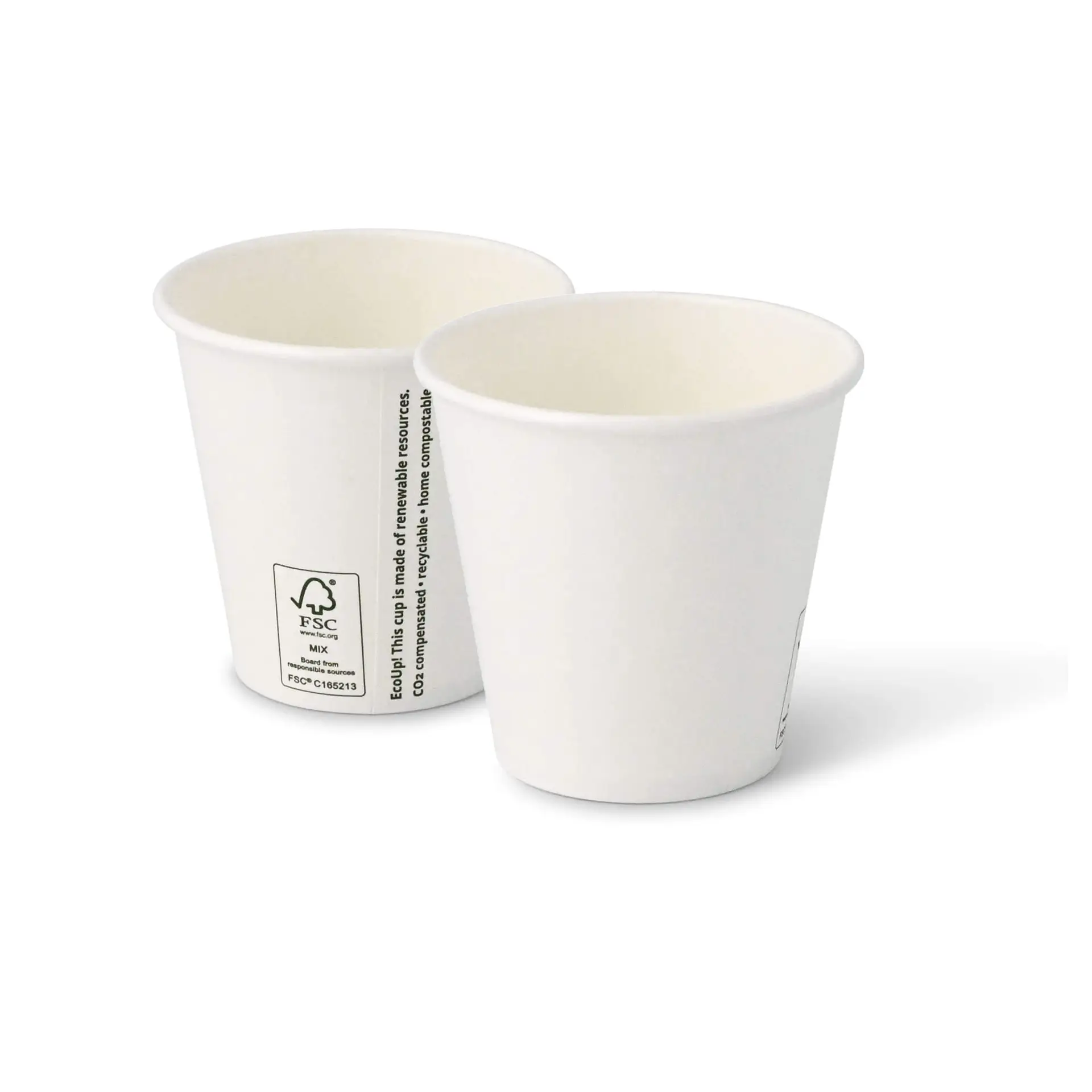Kartonnen beker 150 ml / 6 oz, Ø 80 mm, wit