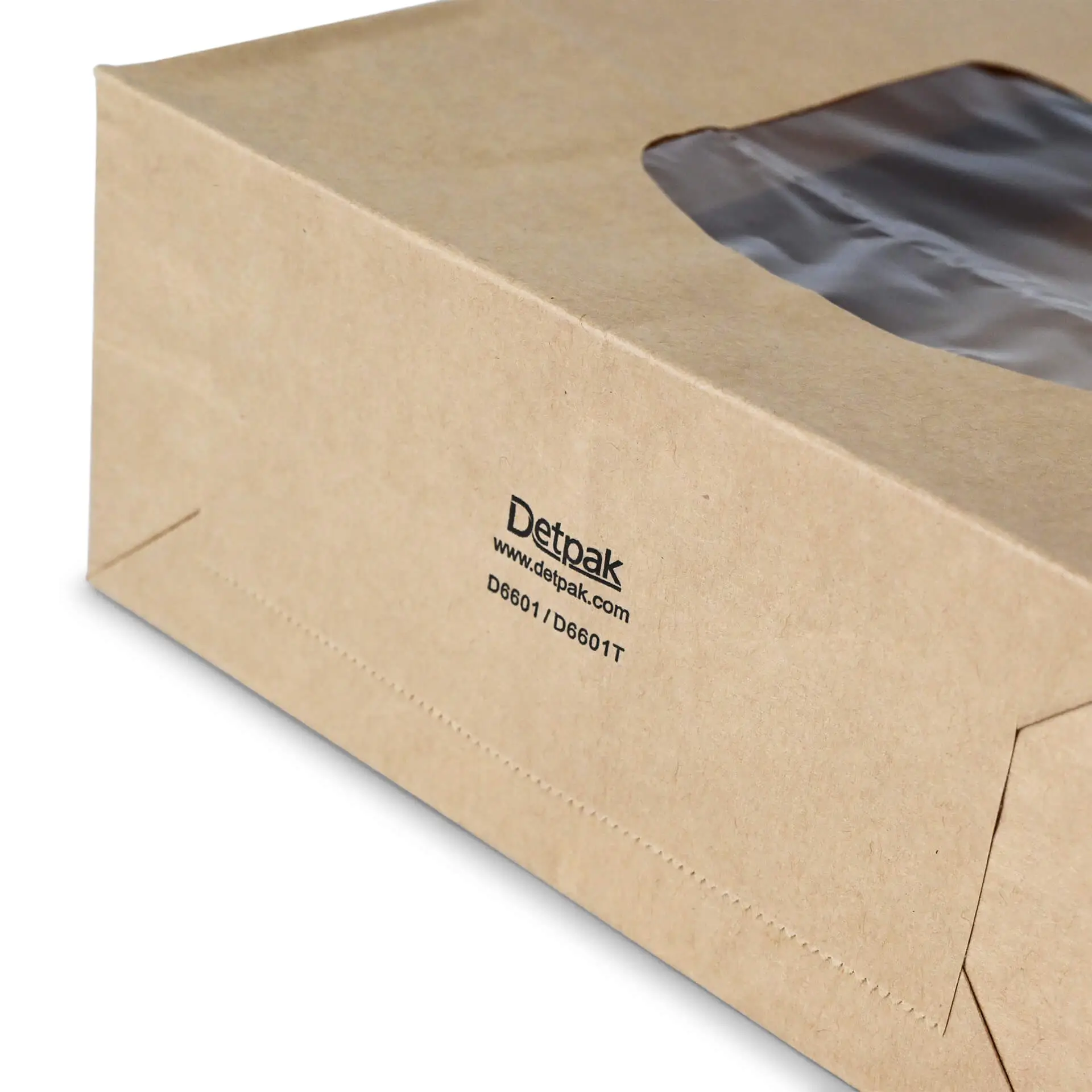 Blokbodemzakken met venster L, 15,5 x 7 x 24 cm, bruin, clipband