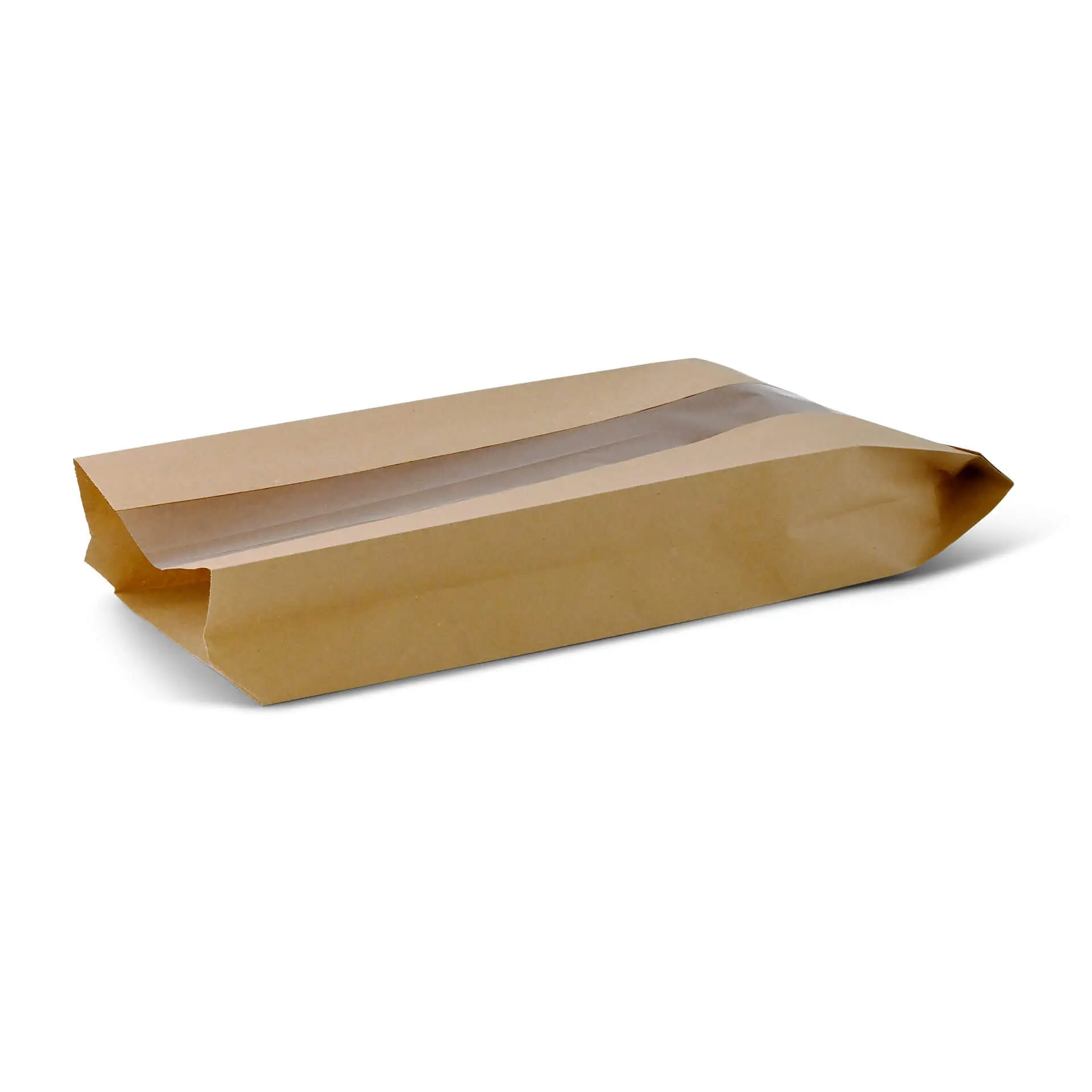 Sac à pain avec fenêtre M, 14 x 7 x 41 cm, brun