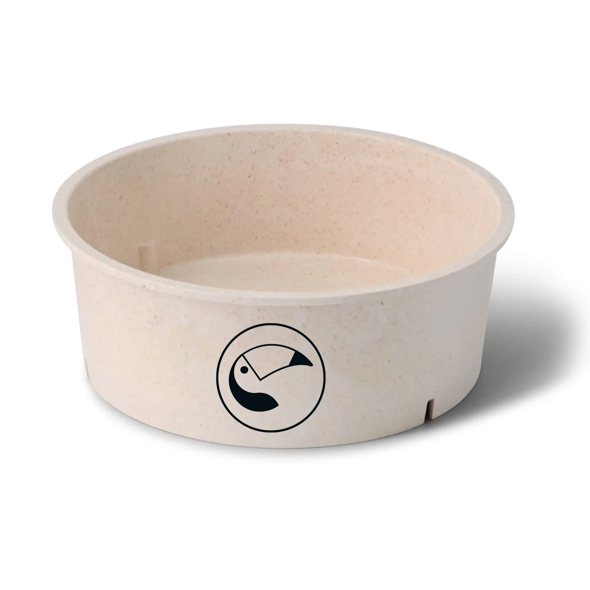 Herbruikbare kom bedrukken, 1000 ml, crème-wit