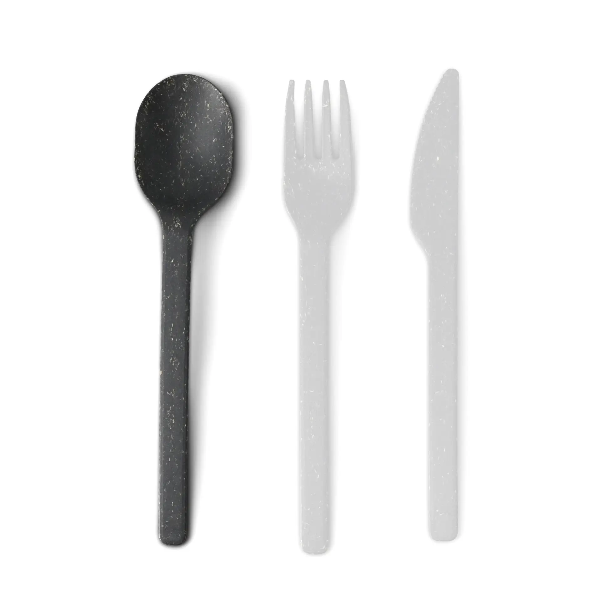Herbruikbare lepel “merways Cutlery” 18 cm, peper / grijs