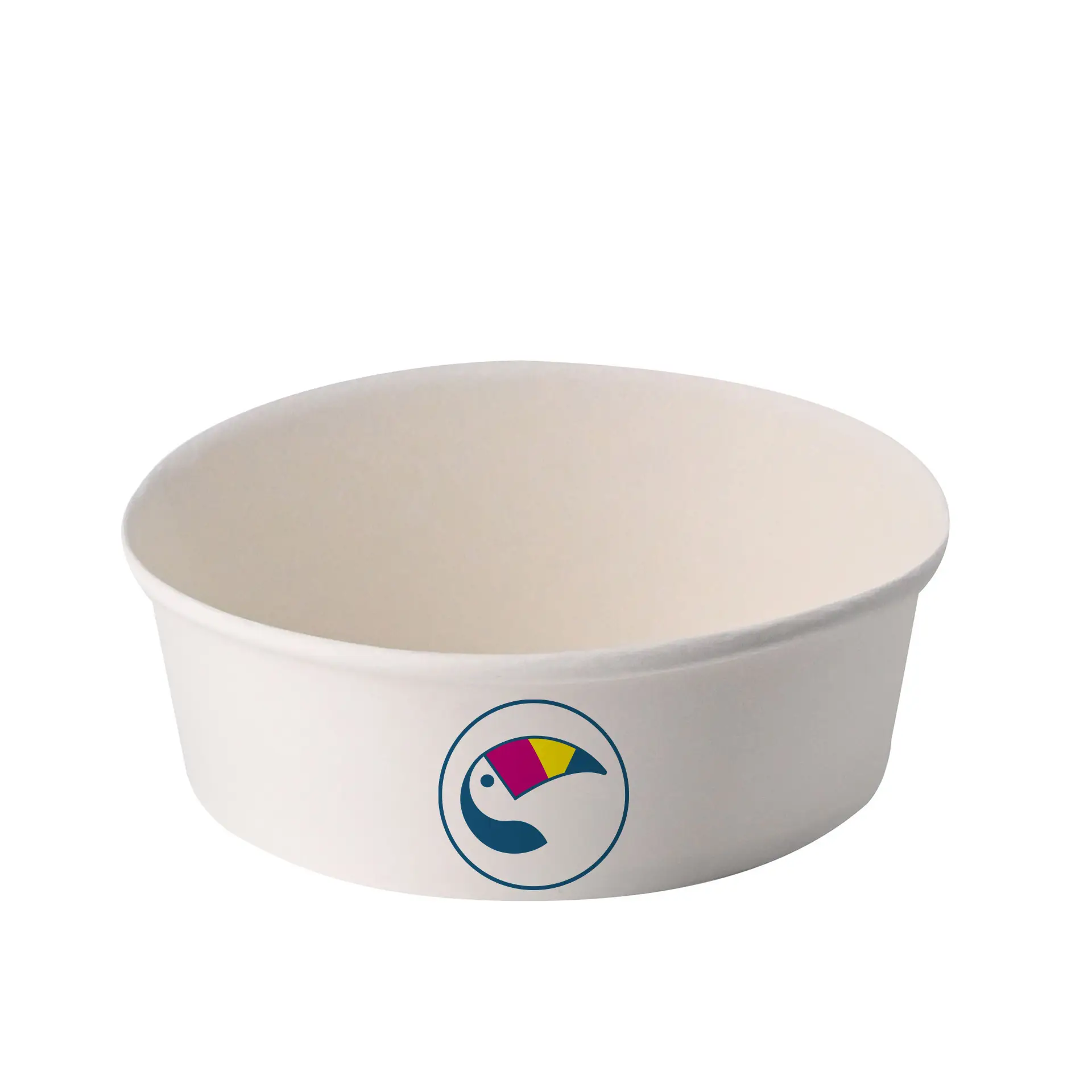 Saladeschalen bedrukken / Bowls bedrukken, 400 ml, Ø 150 mm, wit, PLA-gelamineerd