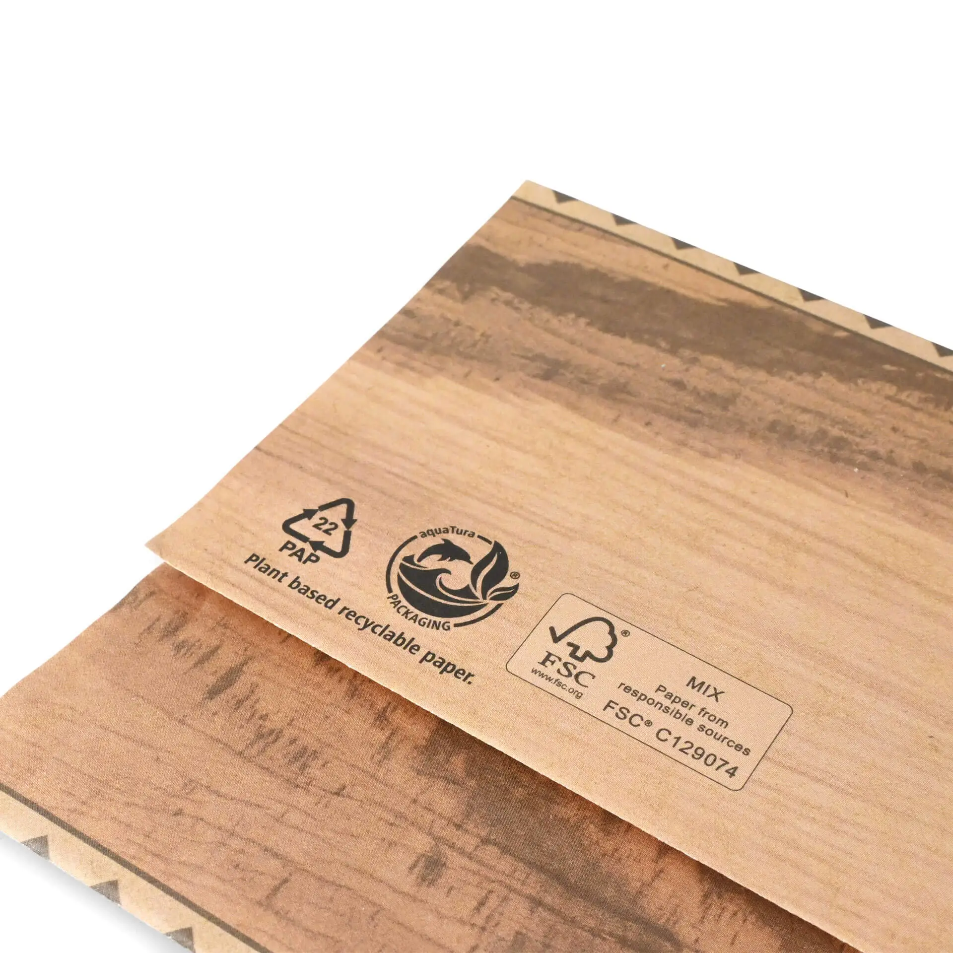 Wrap bag, 10,5 x 30,5 cm, kraft dfc00500-wrap-papier-s-105-x-305-cm-braun-vorgefaltet-5