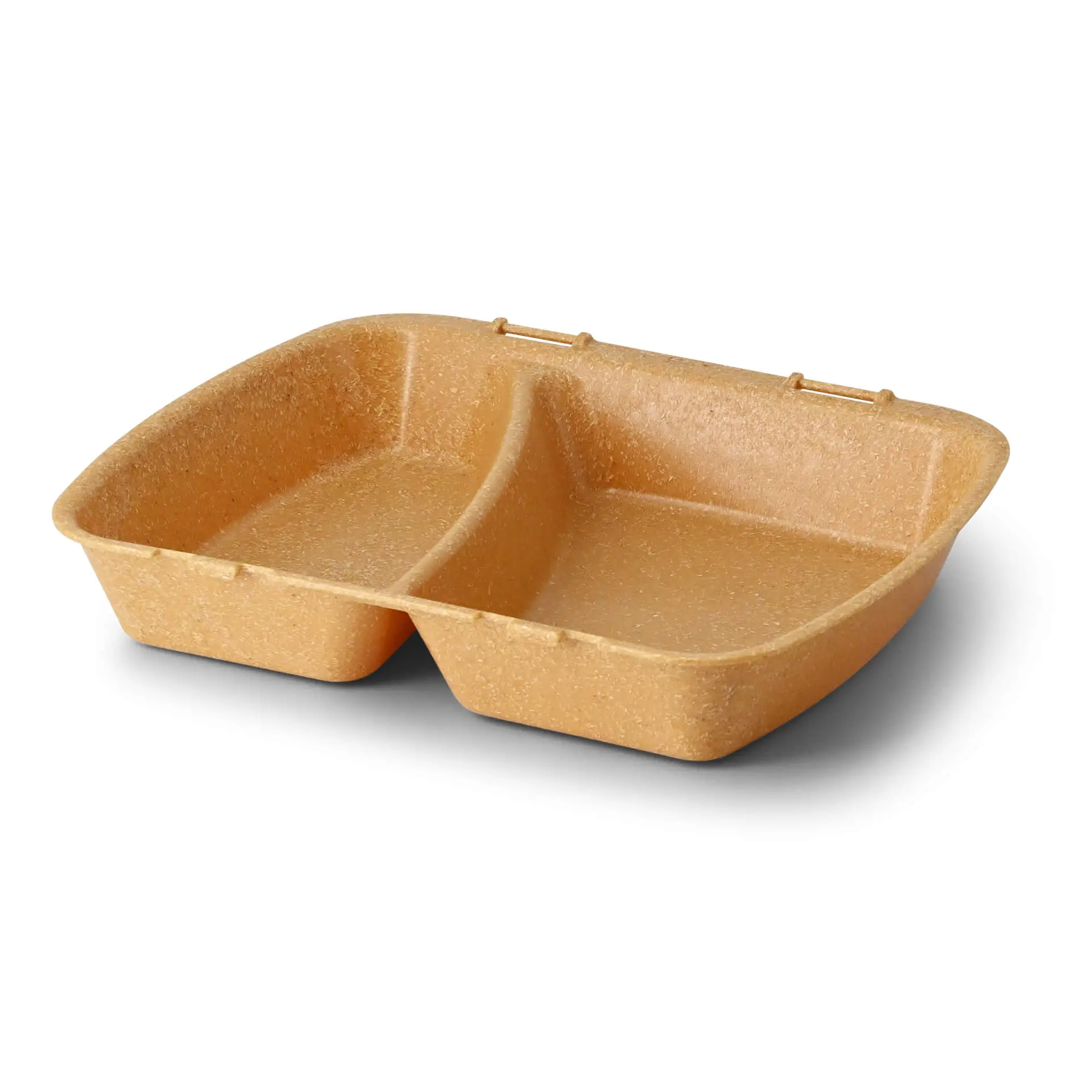 | 2 VOOR 1 | Herbruikbare menuboard "merways Box" 24,5 x 20 x 4,5 cm, 2 kamers, HP4/2, karamel / bruin