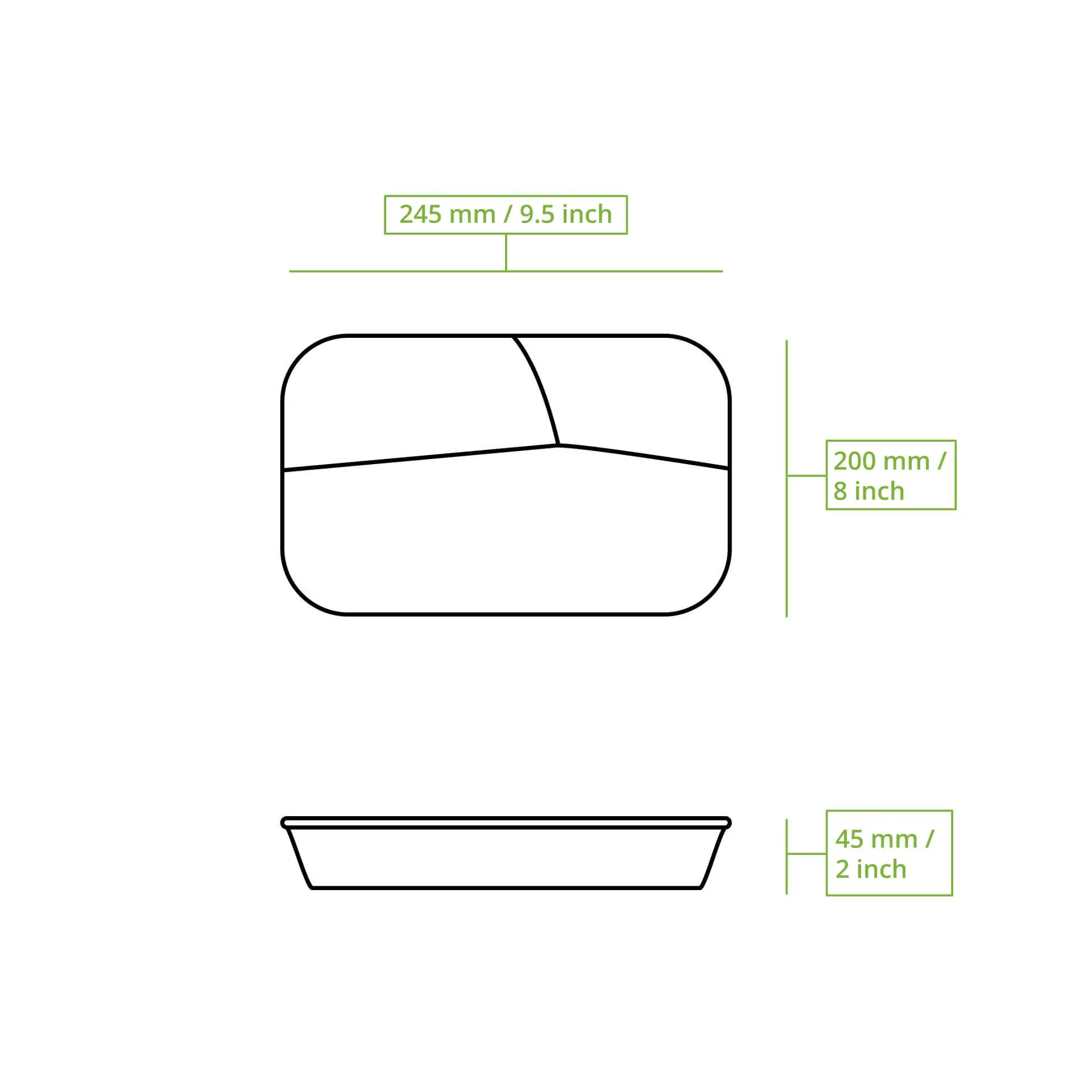 Herbruikbare menubakjes "merways Box", 24,5 x 20 x 4,5 cm, 3 vakken, HP4/3, peper/grijs Herbruikbare menubakjes "merways Box", 24,5 x 20 x 4,5 cm, 3 vakken, HP4/3, peper/grijs