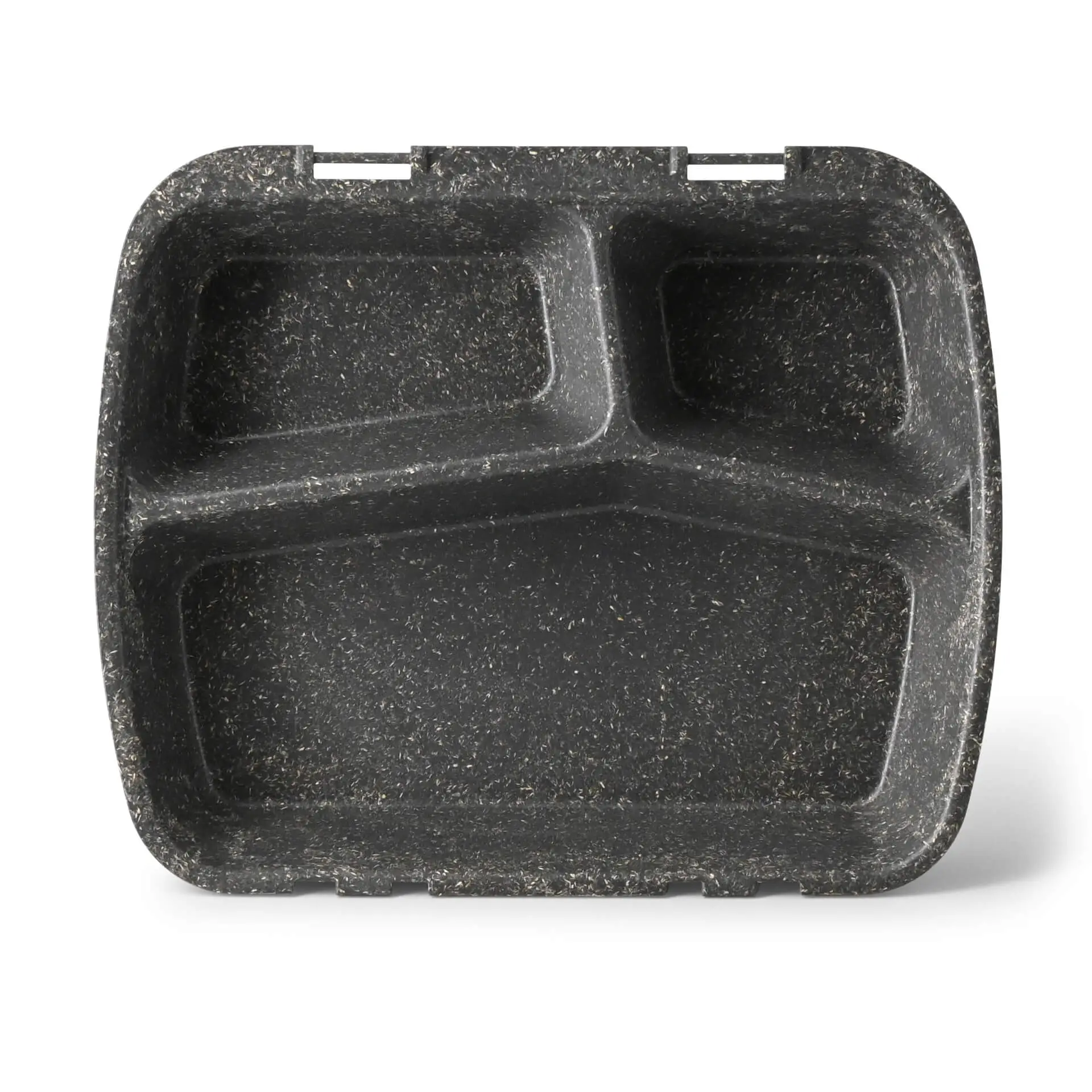 Herbruikbare menubakjes "merways Box", 24,5 x 20 x 4,5 cm, 3 vakken, HP4/3, peper/grijs dfc008531-mehrweg-menue-behaelter-merways-box-245-x-20-x-45-cm-3-kammern-hp43-pfeffer-grau-2