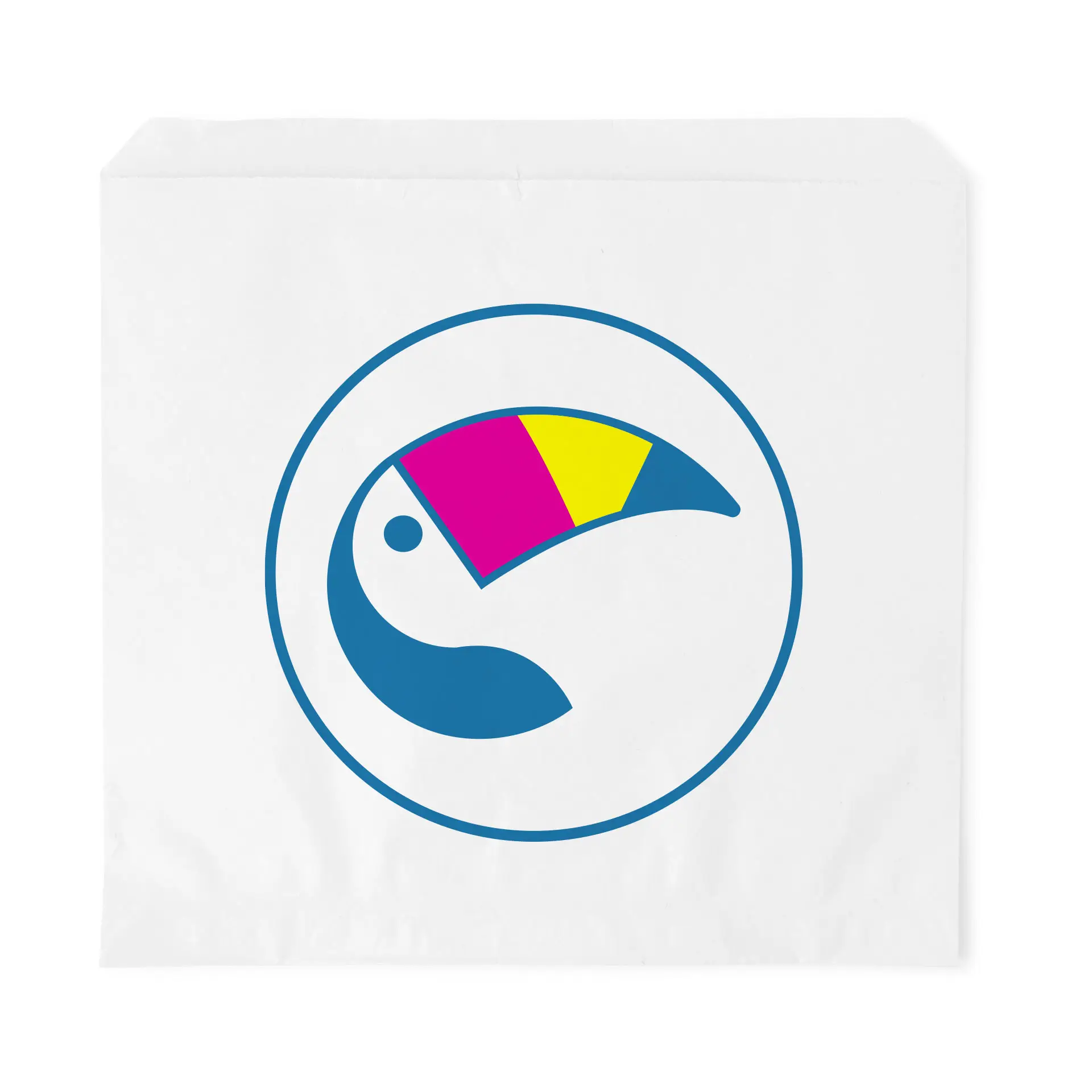 Platte zakjes bedrukken, wit, 24,5 × 25 cm