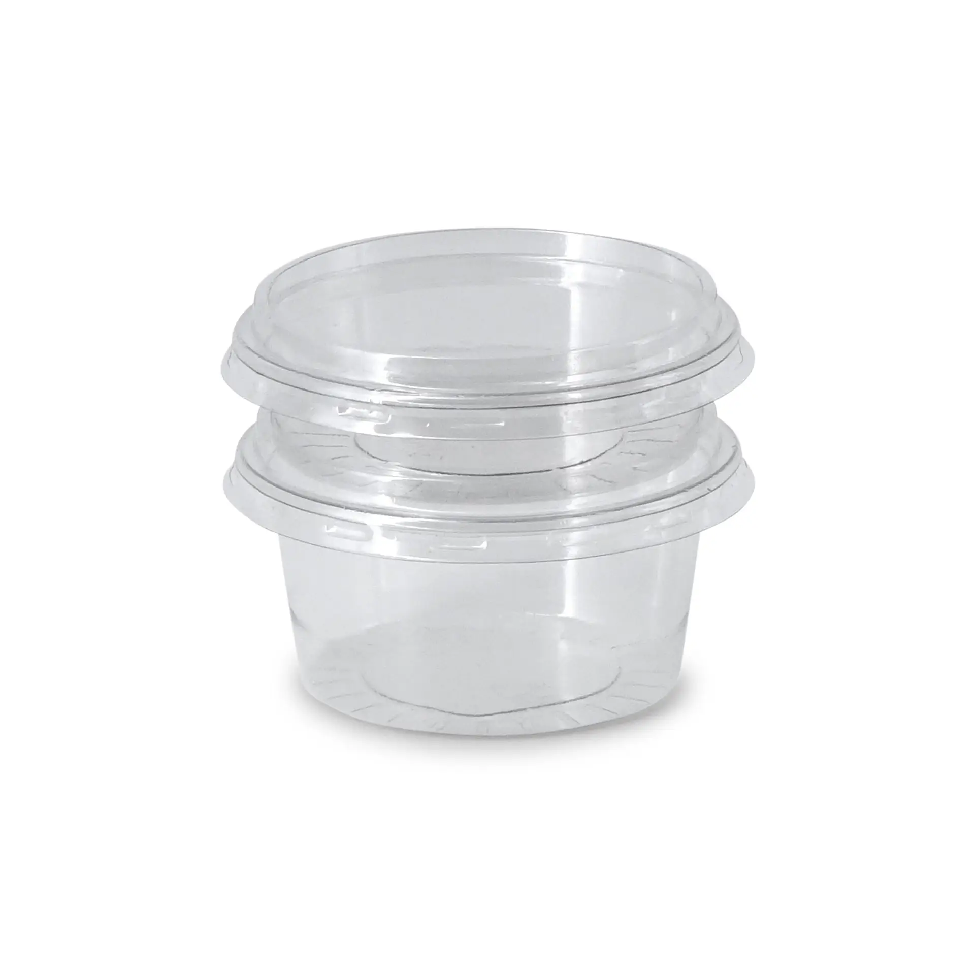 rPET sausbakjes 50 ml / 1,8 oz, Ø 75 mm, transparant