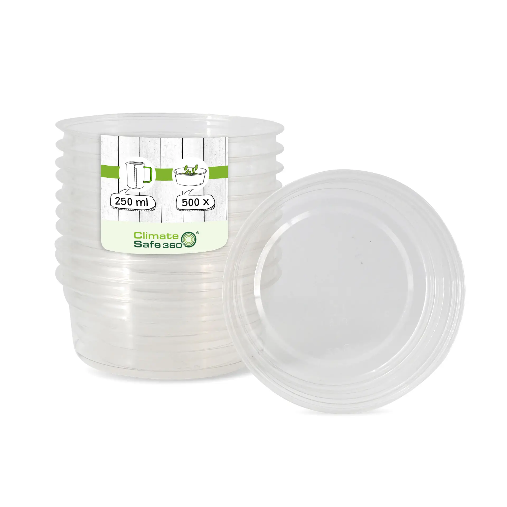 Ronde bio delicatessebeker, 250 ml