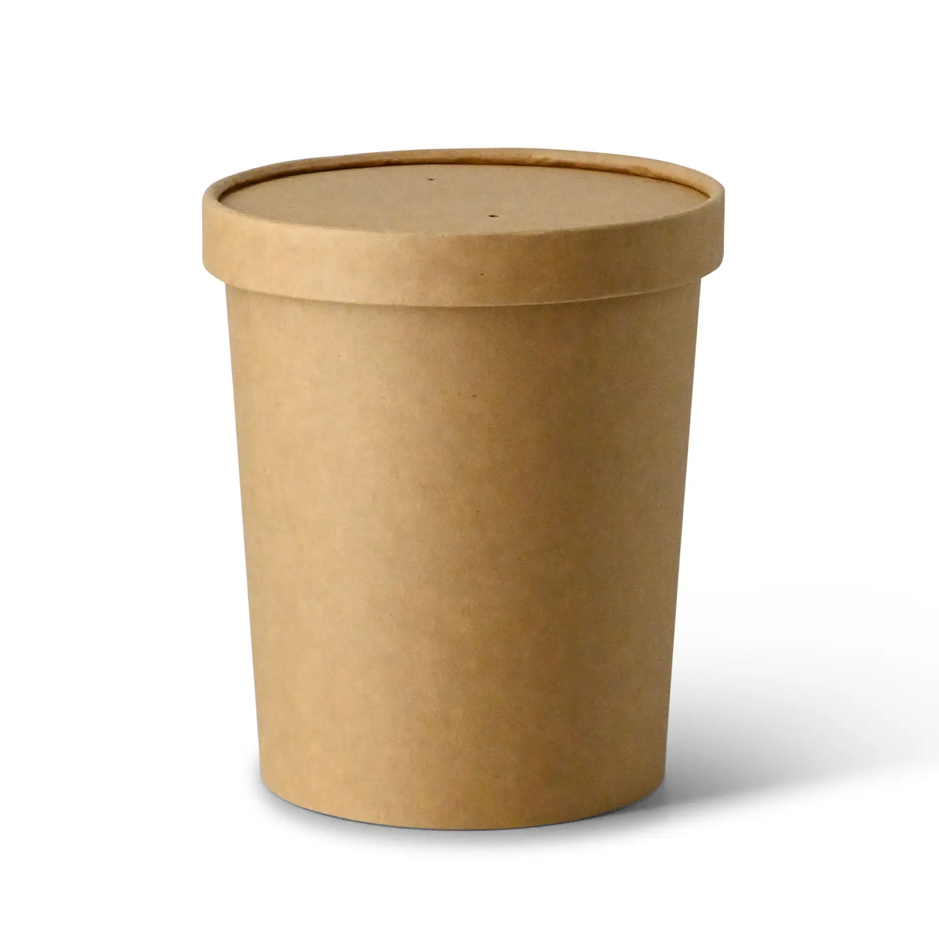 Soepbeker to go van karton (Premium) 800 ml / 32 oz, Ø 115 mm, bruin