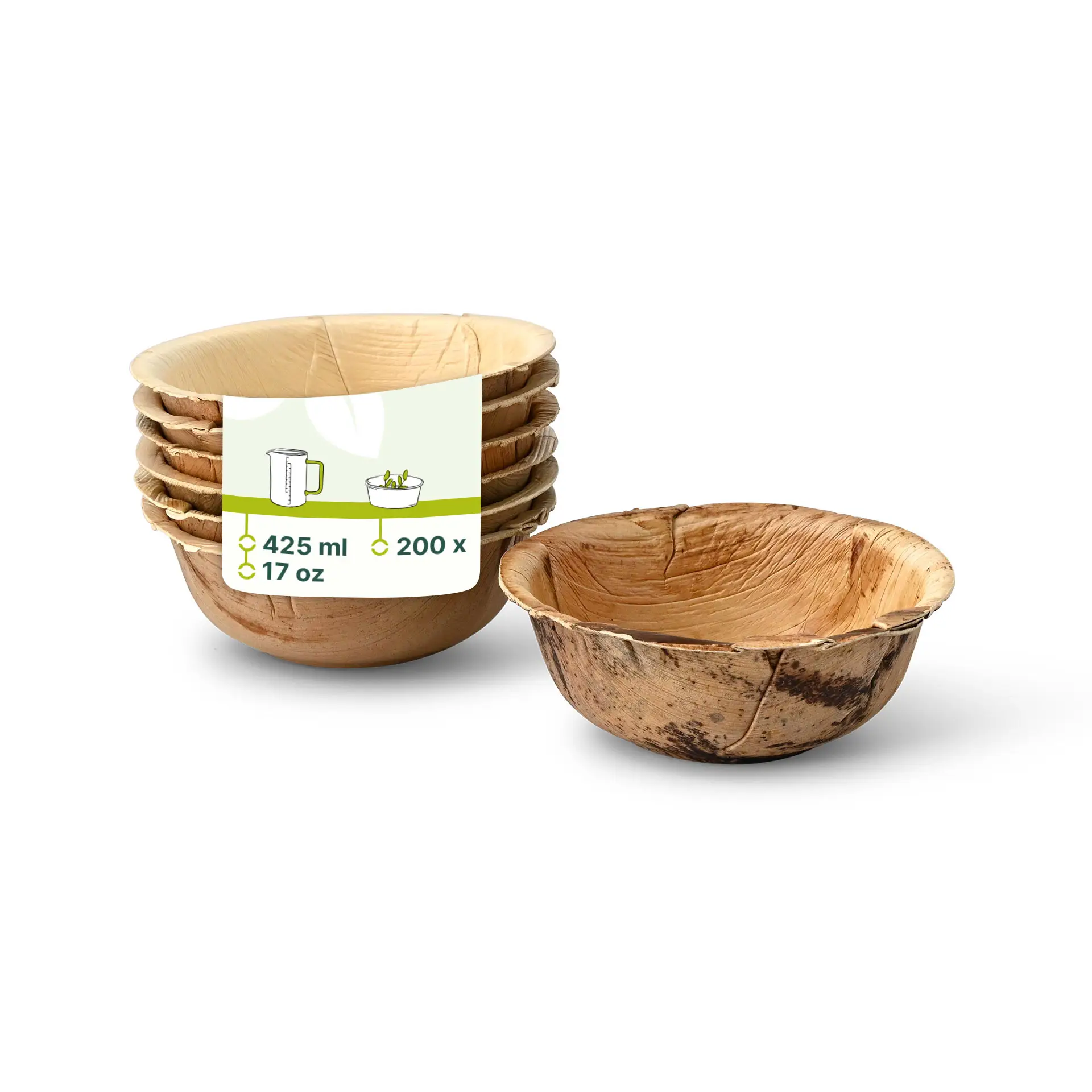 Palmblad kommen "Palmware®" 425 ml, rond Palmblad kommen "Palmware®" 425 ml, rond