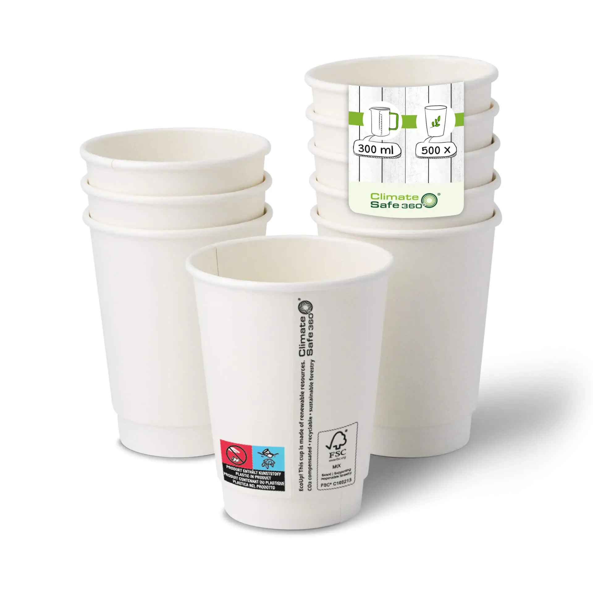 Koffiebekers to go van karton (gecoat), dubbelwandig, 300 ml / 12 oz, Ø 90 mm, wit con10004-01-0-coffee-to-go-becher-aus-pappe-beschichtet-doppelwandig-300-ml-12-oz-90-mm-weiss