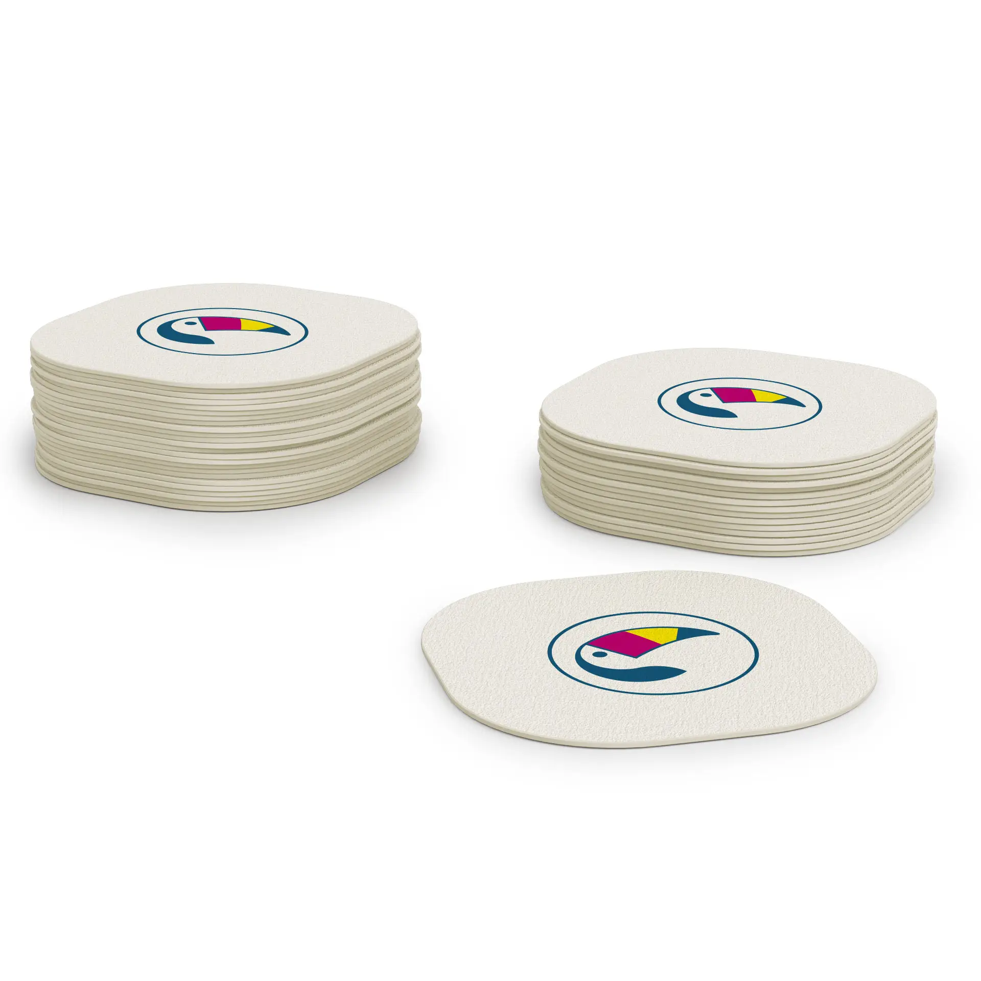 Bedrukt bierviltje / onderzetter voor glazen, 10 x 10 cm, modern