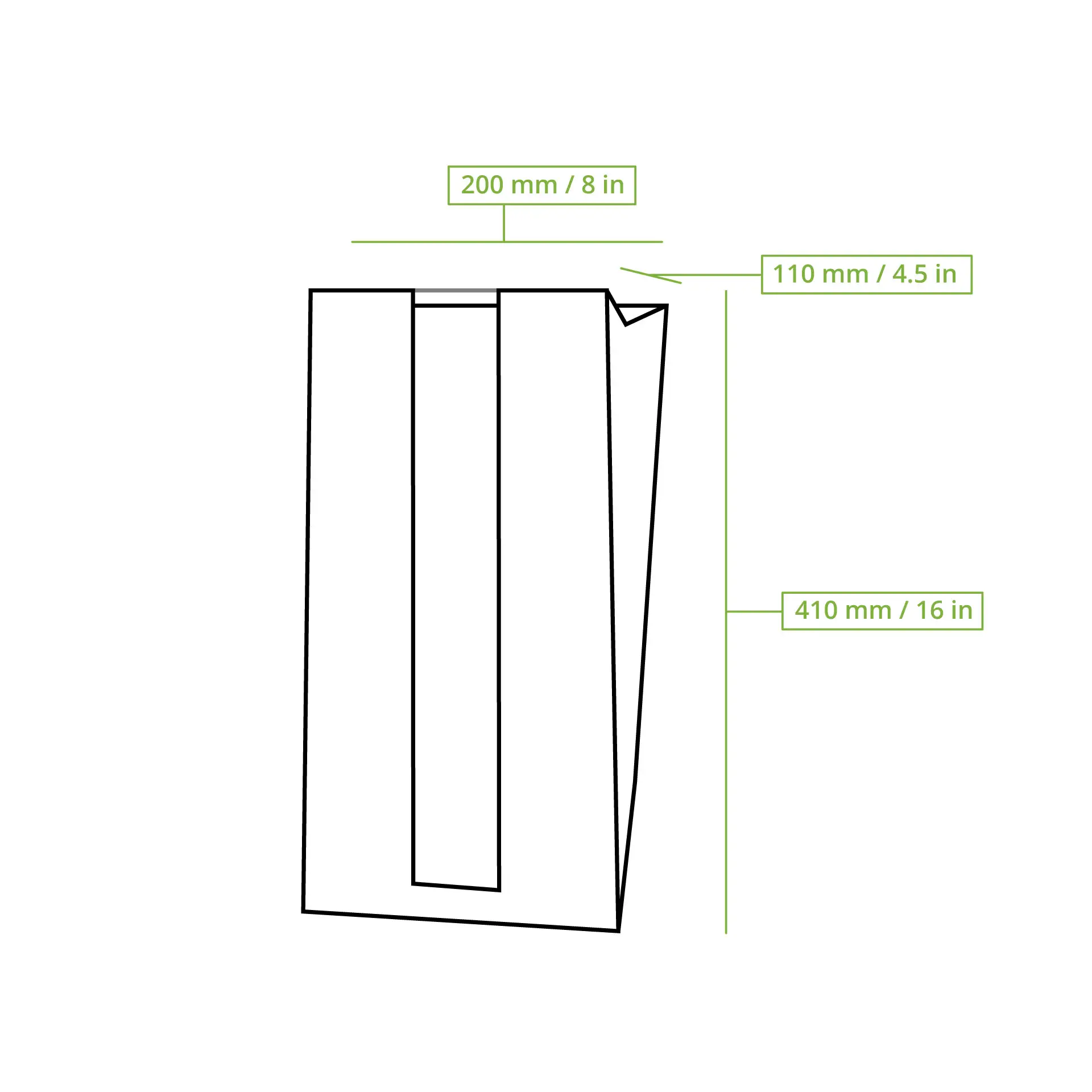 Sac à pain avec fenêtre L, 20 x 11 x 41 cm, brun dre02148-baeckertueten-aus-papier-mit-fenster-l-20-x-11-x-41-cm-braun-8