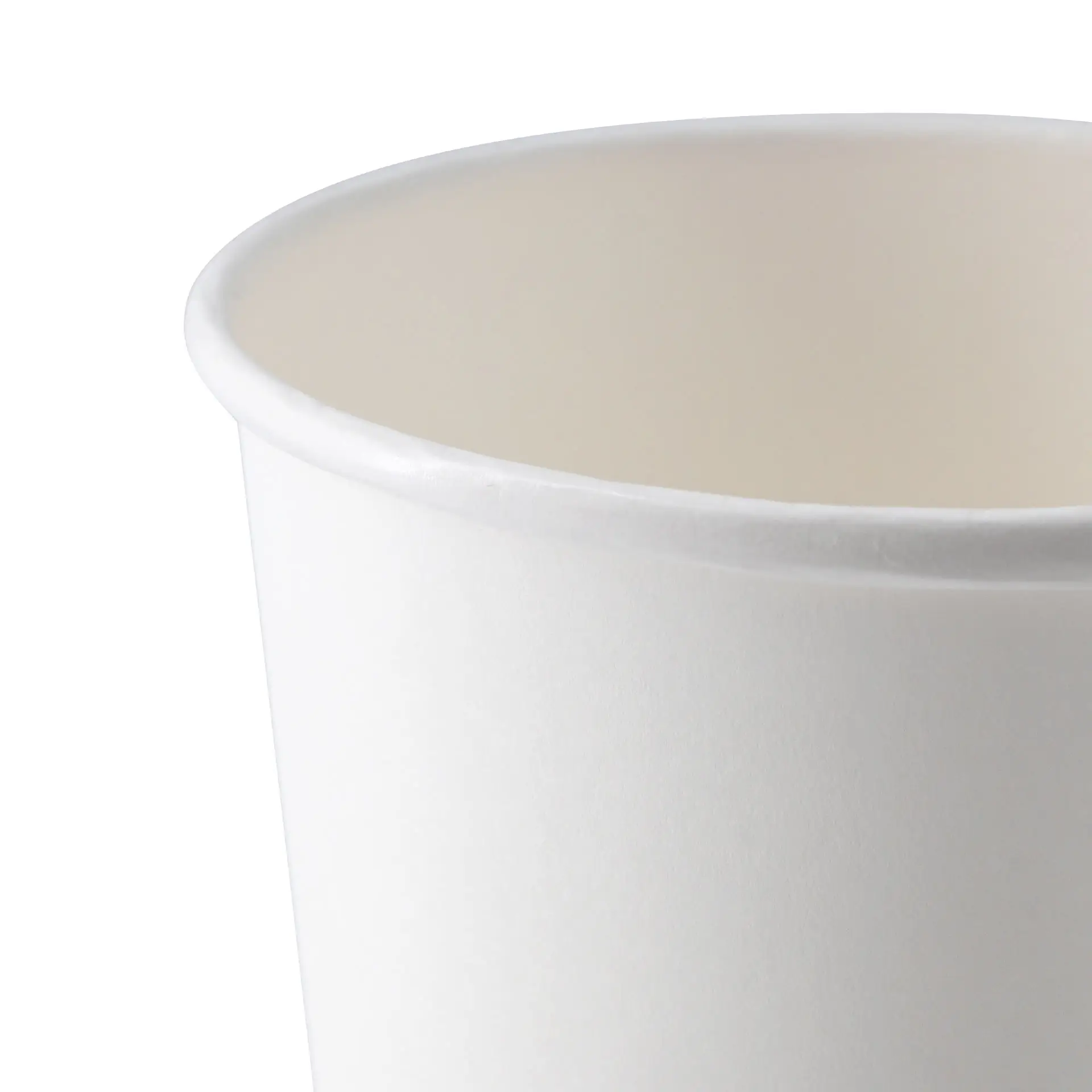 Witte kartonnen soepbeker voor warme en koude gerechten, 16 oz met PLA-coating.