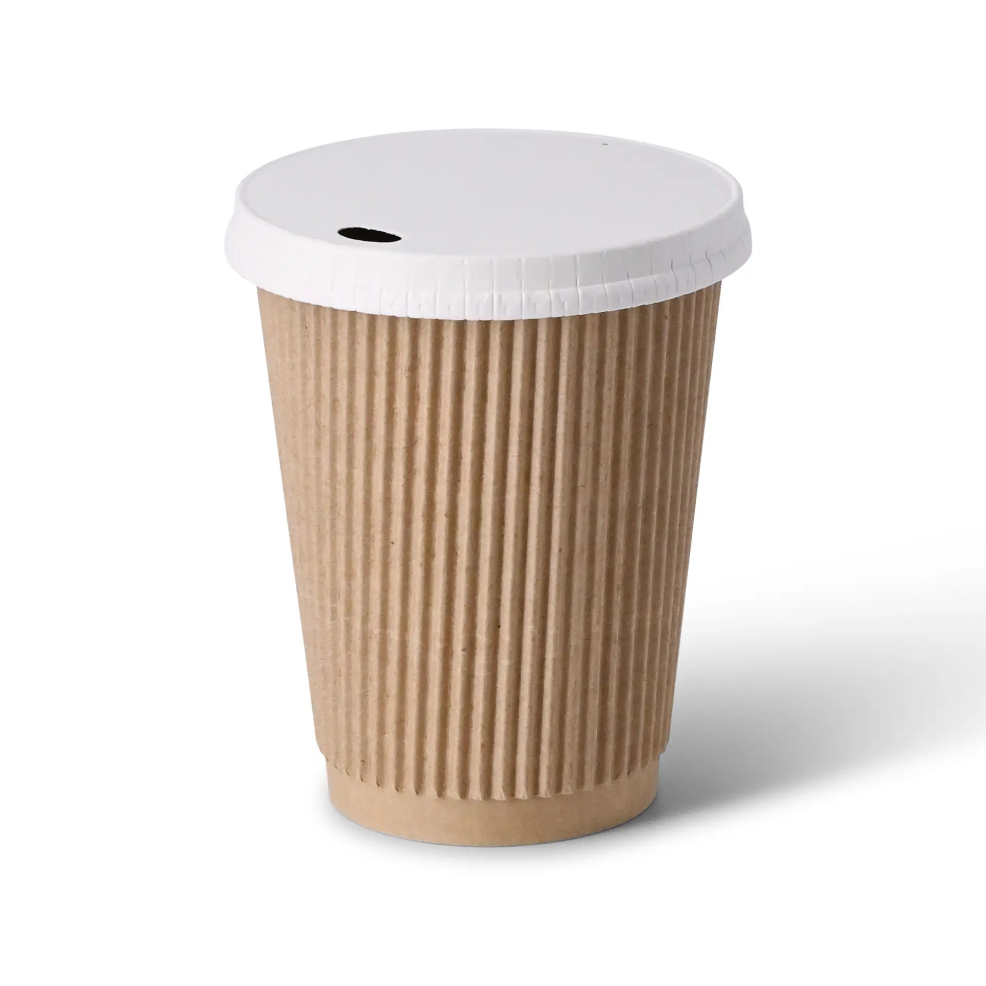 Ribbelbeker / Koffiebeker to go 300 ml / 12 oz, Ø 90 mm, kraft dhd048531-riffelbecher-kaffee-to-go-becher-300-ml-12-oz-90-mm-braun-5