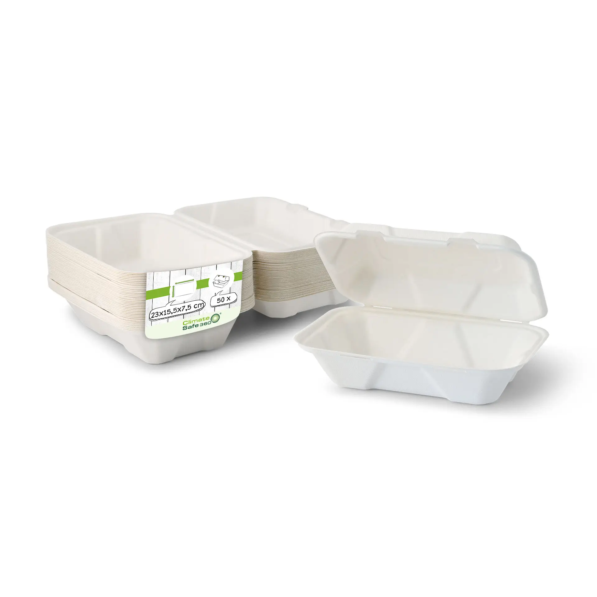 Suikerriet container 23 x 15,5 x 7,5 cm, klapdeksel, rechthoekig Suikerriet container 23 x 15,5 x 7,5 cm, klapdeksel, rechthoekig