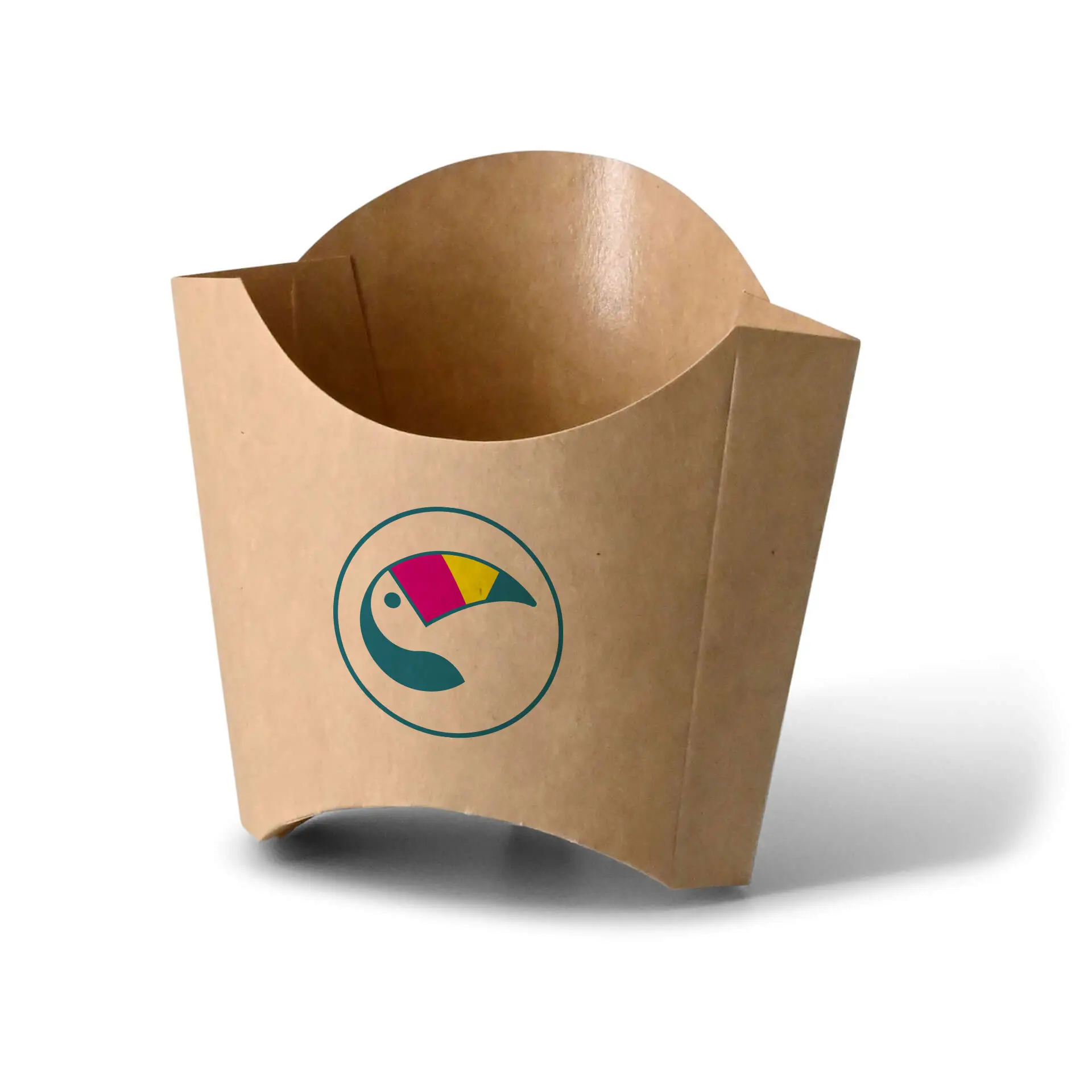 Frietzakjes bedrukken, 8,5 x 5 x 9,5 cm, PE-coating