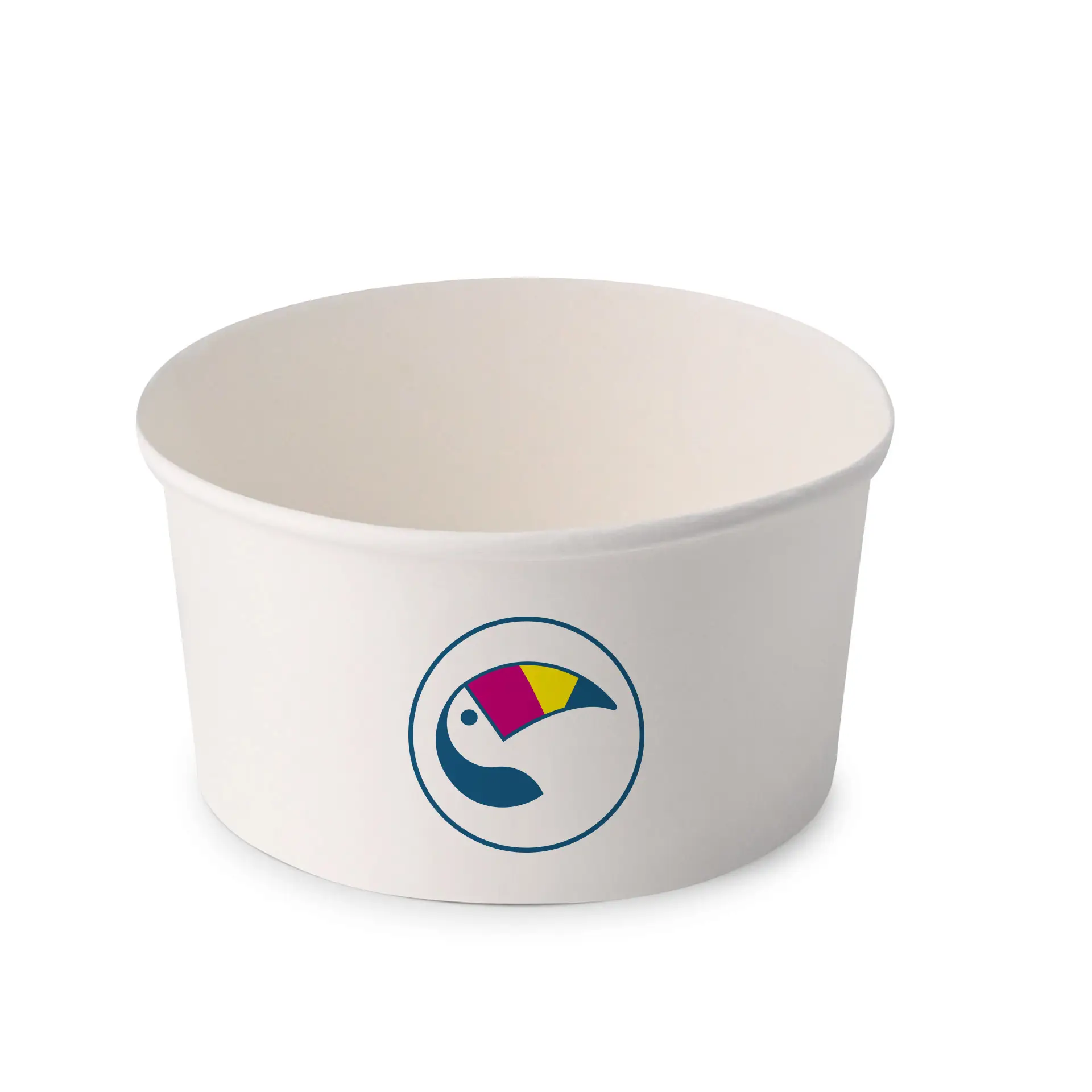 Saladeschalen bedrukken / Bowls bedrukken, 800 ml, Ø 150 mm, wit, PE-gelamineerd