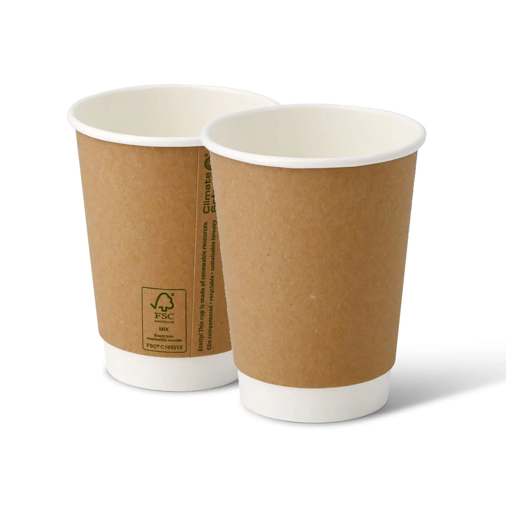 Koffiebeker to go, karton, 300 ml / 12 oz, Ø 80, bruin