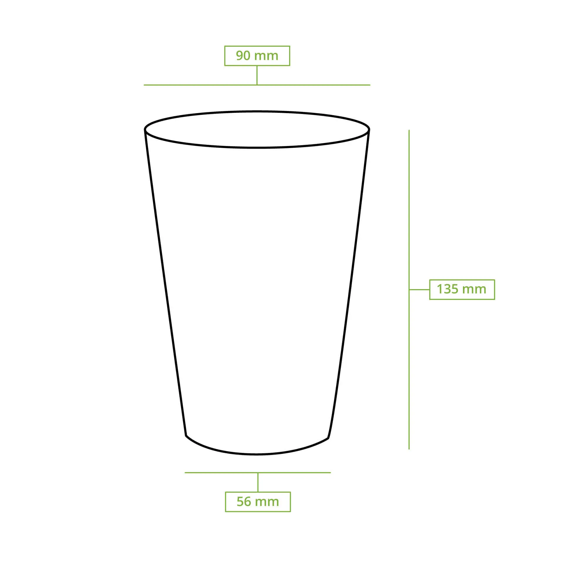 Kartonnen beker 400 ml / 16 oz, Ø 90 mm, wit dhd045451-pappbecher-400-ml-16-oz-90-mm-weiss-7
