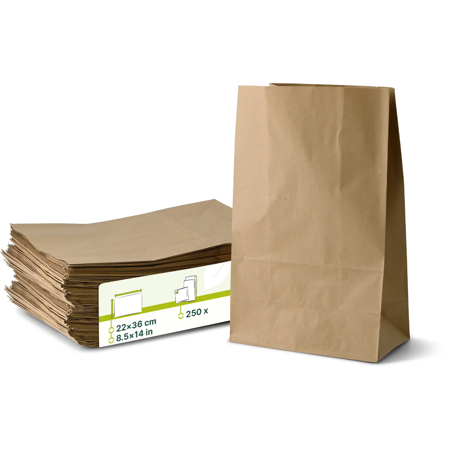 Draagtassen M, 22 x 12 x 36 cm, kraft Draagtassen M, 22 x 12 x 36 cm, kraft