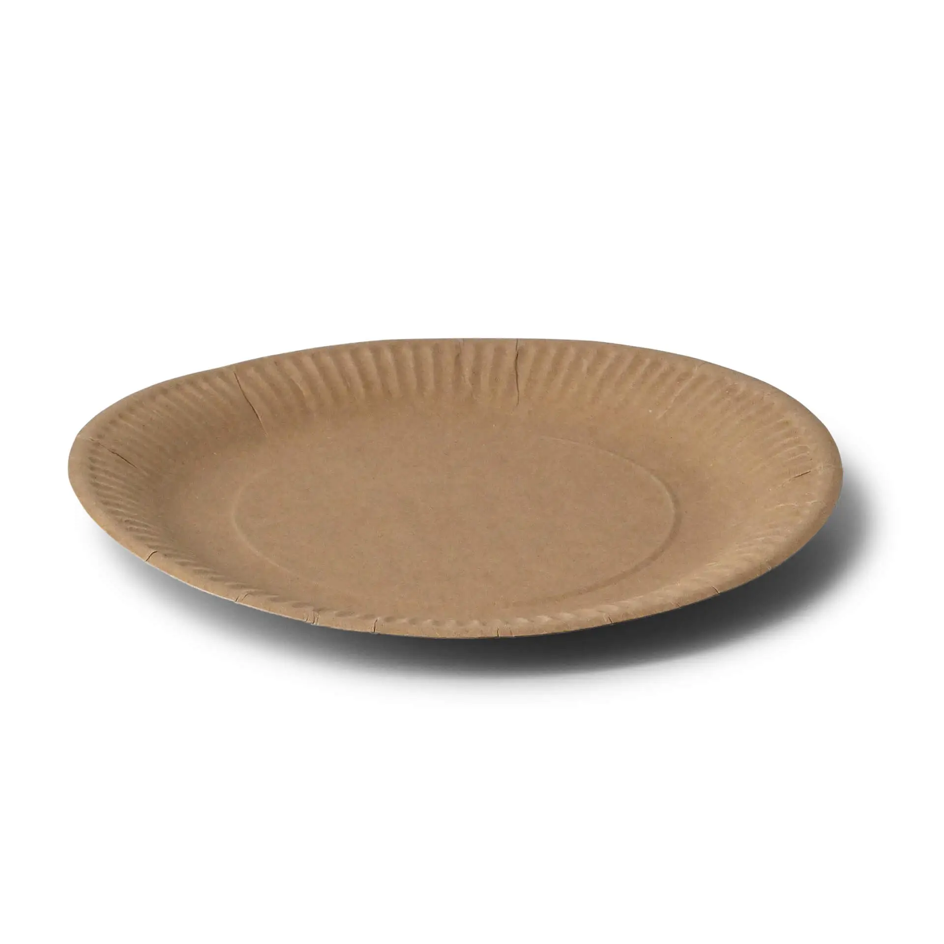 Kartonnen bord Ø 23 cm, bruin, rond Kartonnen bord Ø 23 cm, bruin, rond