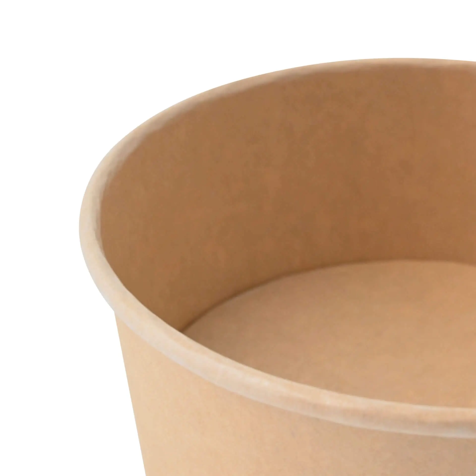 Kartonnen schalen (Premium) 650 ml, Ø 150 mm, bruin, rond, bio-gecoat