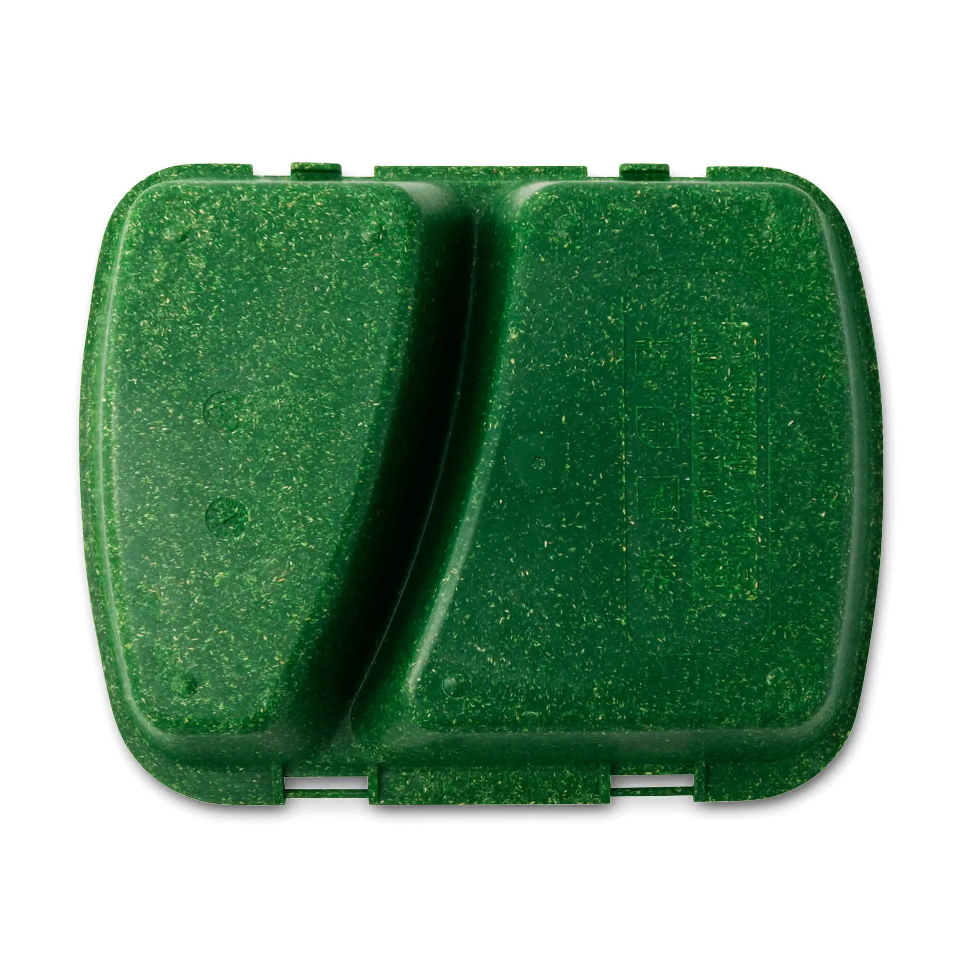 Herbruikbare menu-container "merways Box" 24,5 x 20 x 4,5 cm, 2 kamers, HP4/2, spinazie / donkergroen dfc008441-mehrweg-menue-behaelter-merways-box-245-x-20-x-45-cm-2-kammern-hp42-spinat-dunkelgruen-3