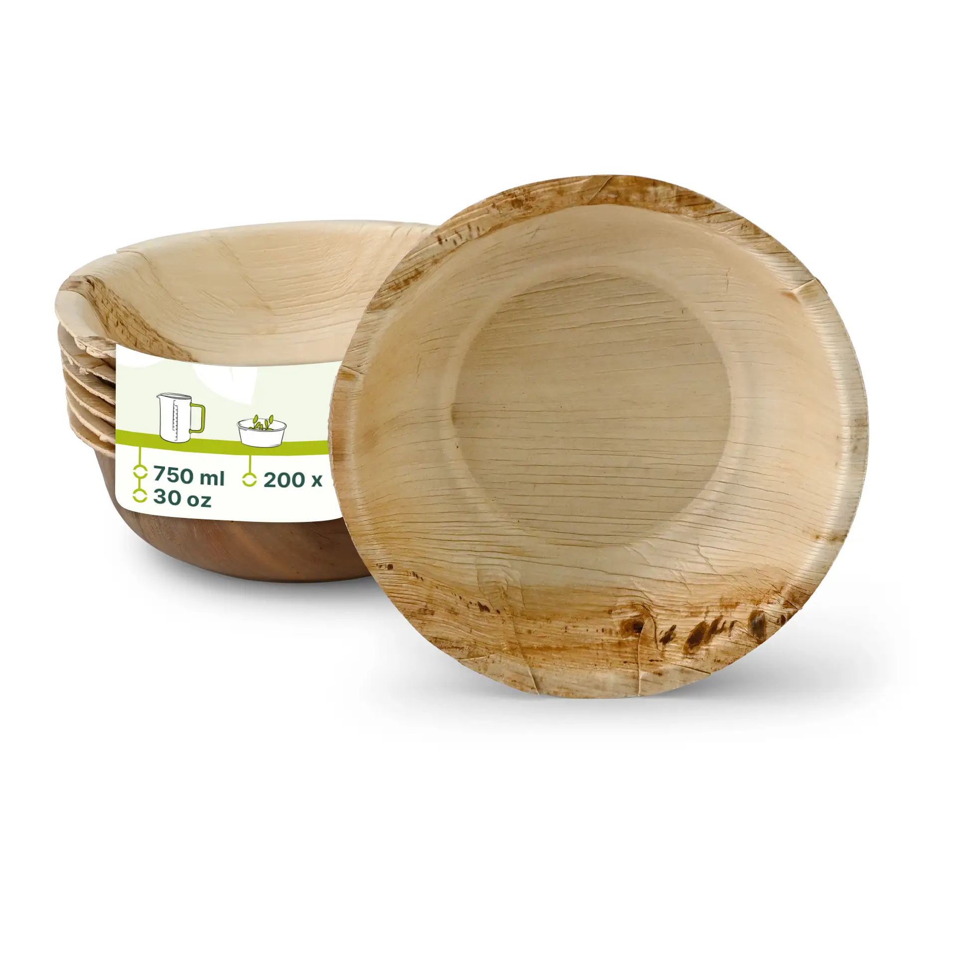 Palmblad kommen "Palmware®", 750 ml, rond Palmblad kommen "Palmware®", 750 ml, rond