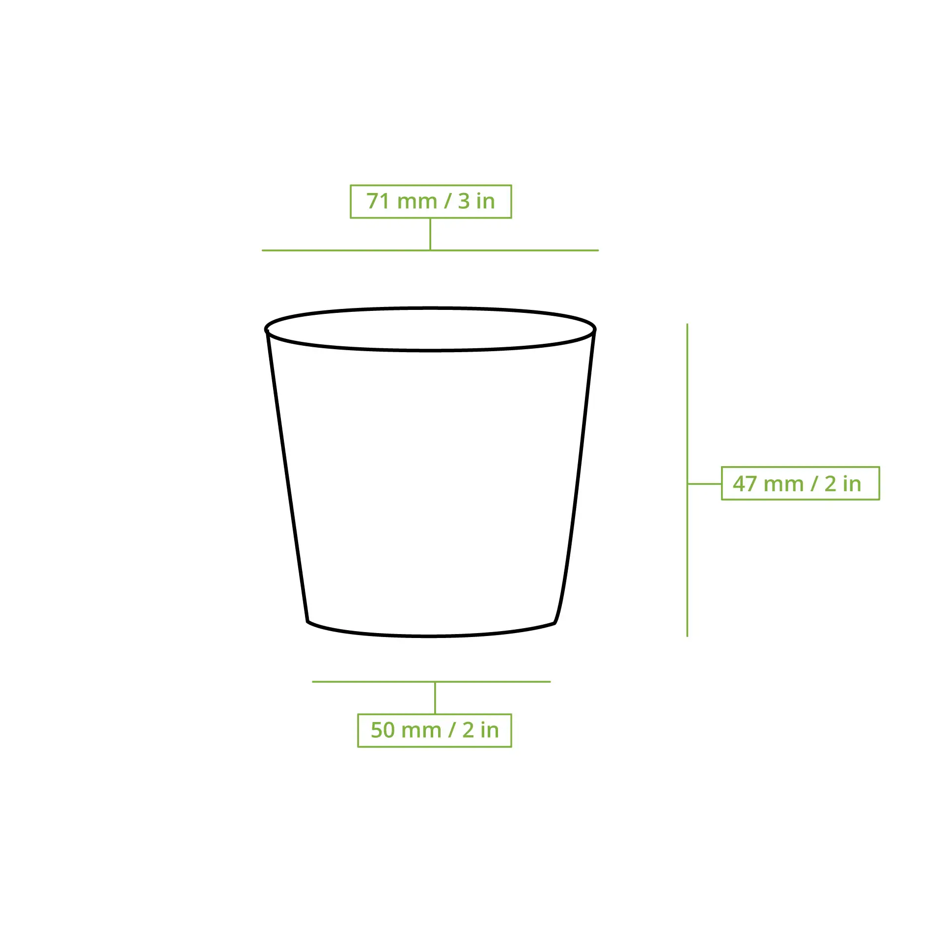 PLA Portiebekers 100 ml / 3,5 oz, Ø 70 mm, transparant, rond dfc024801-portionsbecher-aus-pla-100-ml-70-mm-klar-rund-7