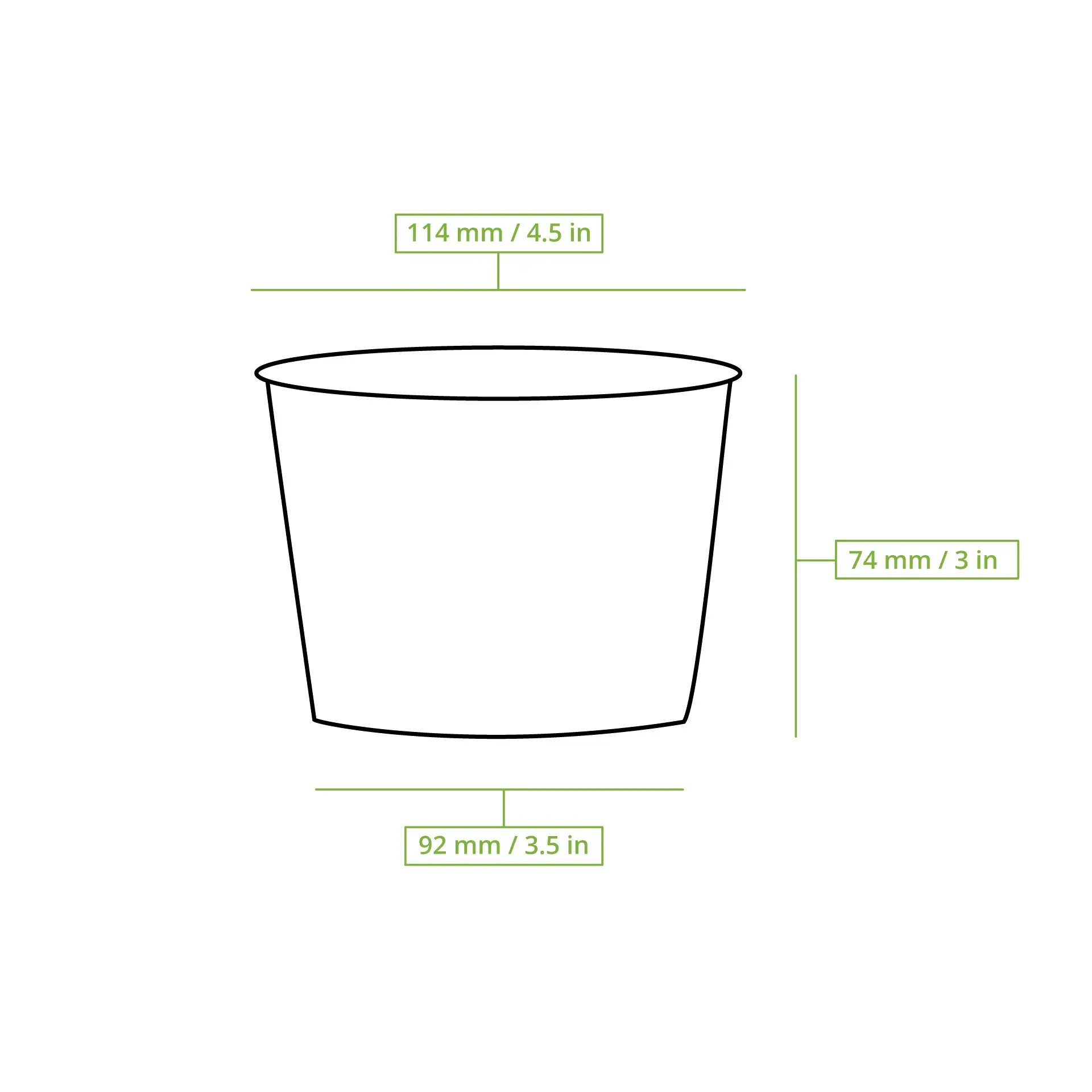 Soepbeker to go van karton, geribbeld, 375 ml / 17 oz, Ø 114 mm, bruin dfc08740-riffel-suppenbecher-375-ml-braun-8