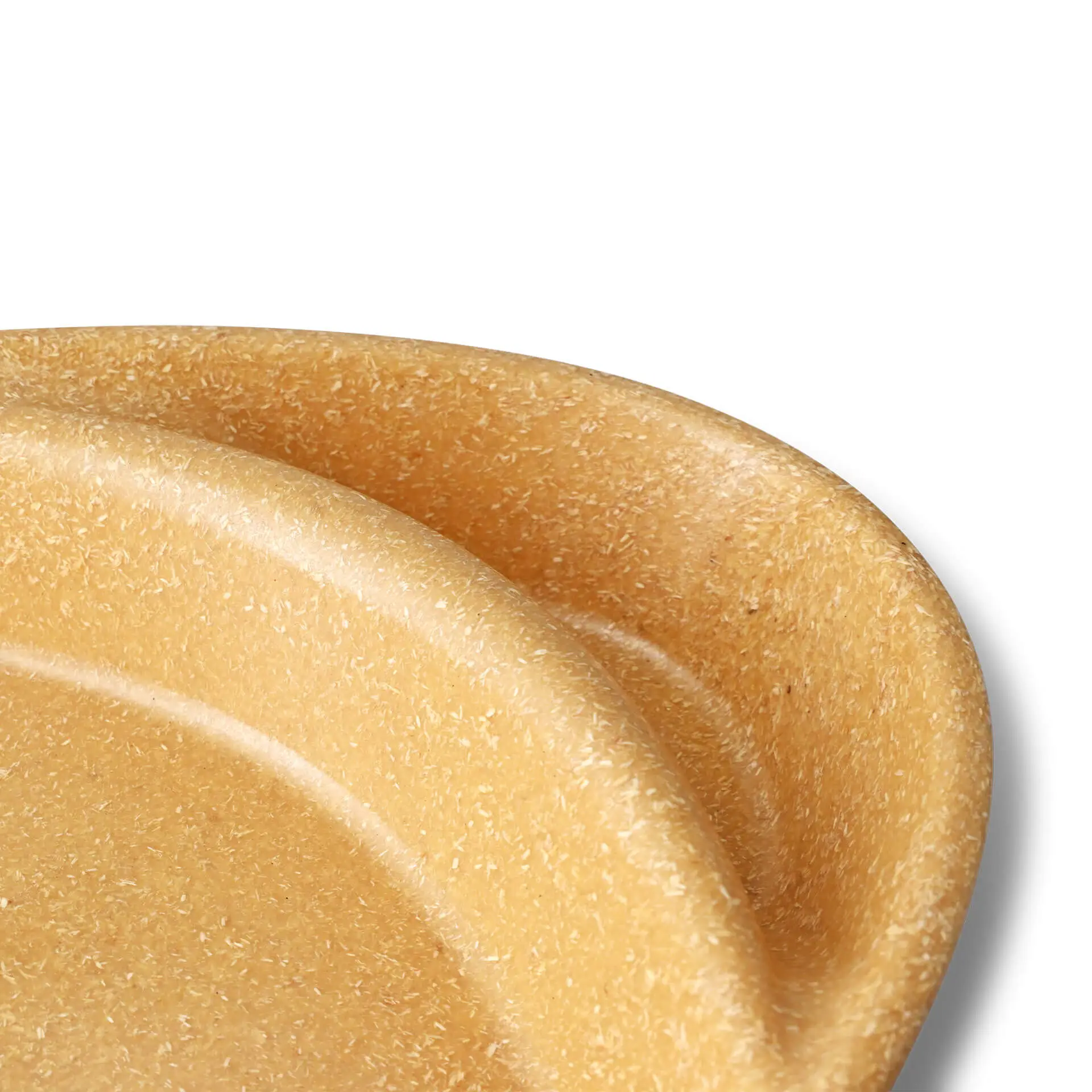 | 2 VOOR 1 | Herbruikbaar menu-bord "merways Plate" 27,5 x 20 x 3,5 cm, 2 kamers, druppelvormig, karamel / bruin