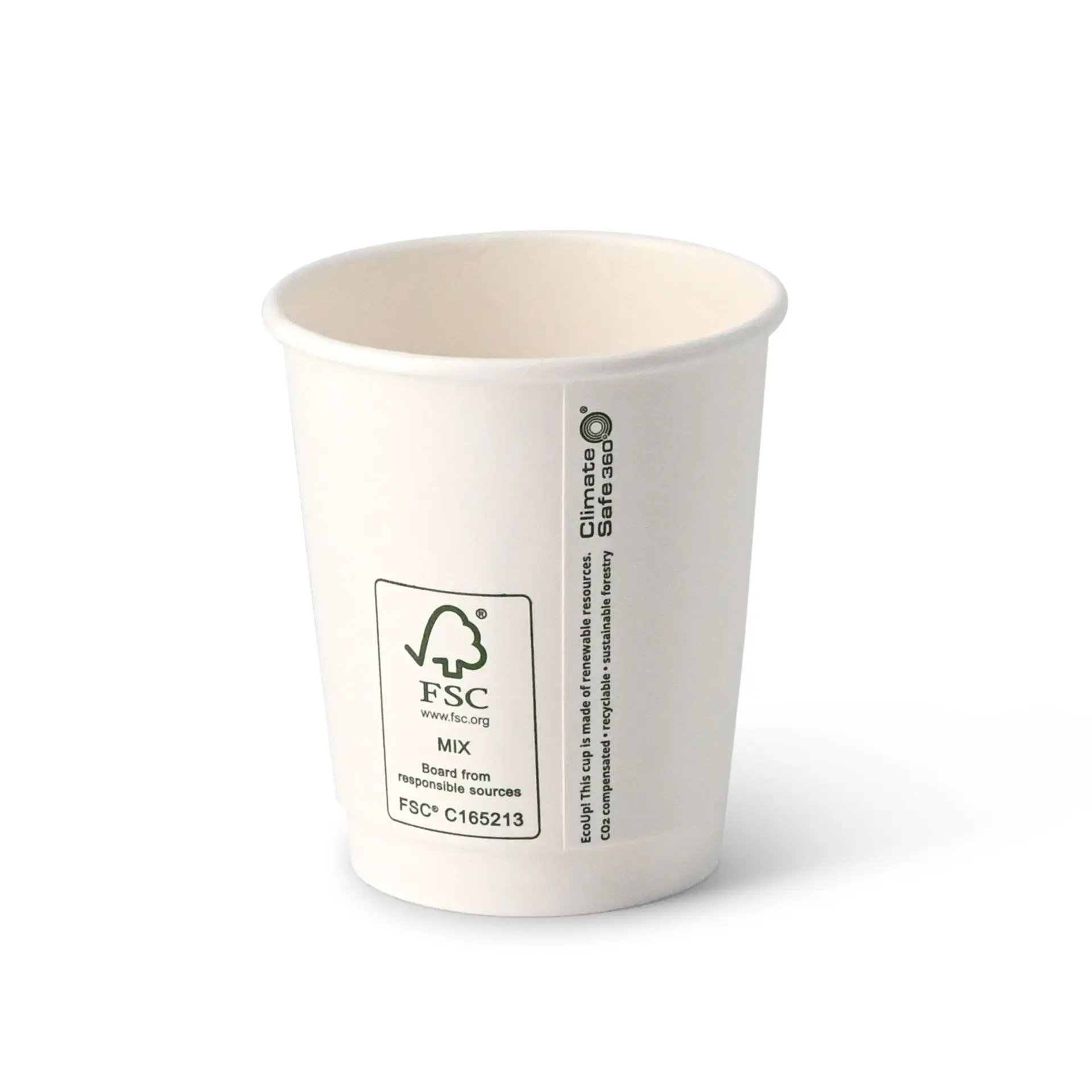 Koffiebeker to go, karton, dubbelwandige, 200 ml / 8 oz, Ø 80, wit dhd046231-kaffee-to-go-becher-aus-pappe-doppelwandig-200-ml-8-oz-80-mm-weiss-2