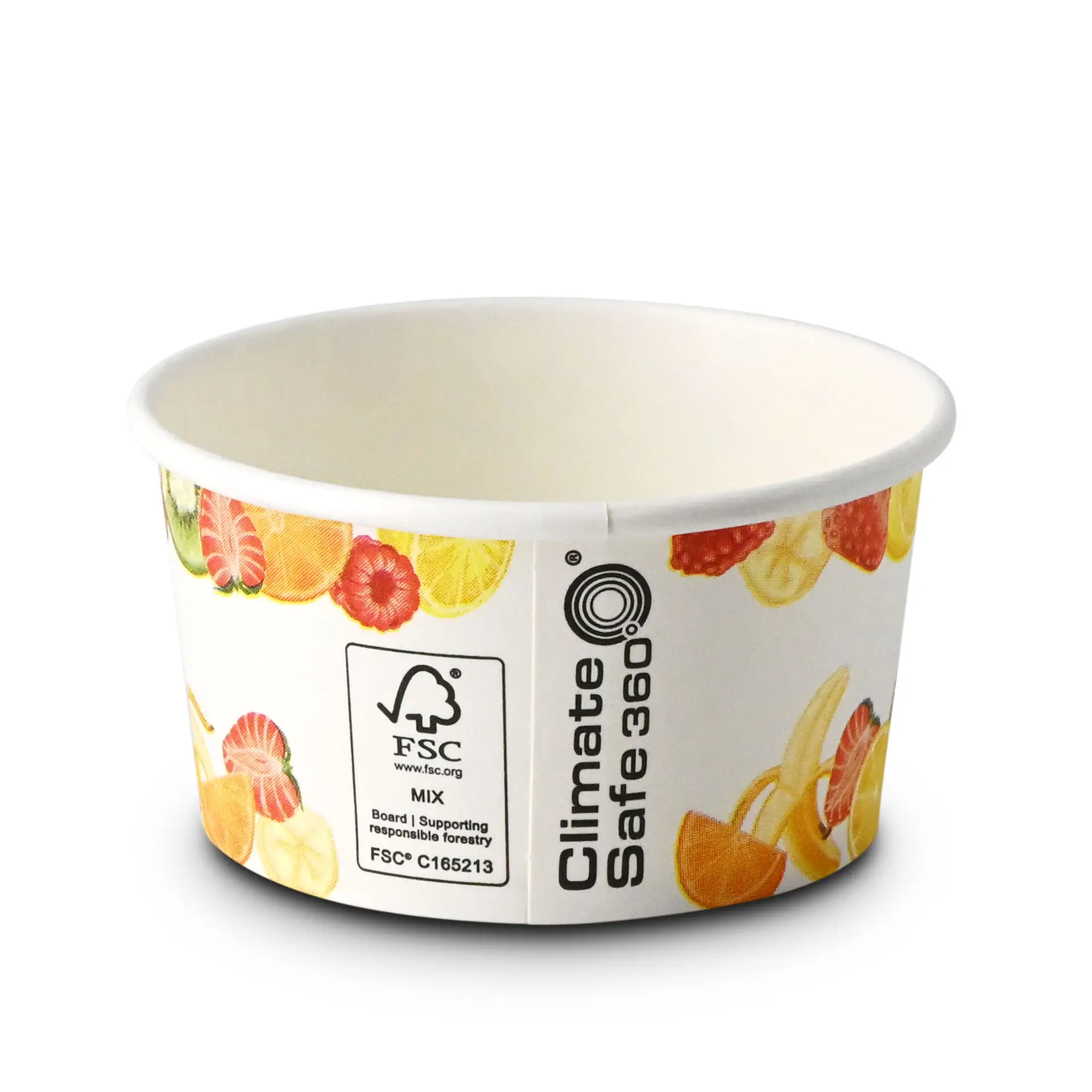 IJsbeker bedrukt (gecoat) S "Fruit" 150 ml, max. 220 ml, Ø 92 mm IJsbeker bedrukt (gecoat) S "Fruit" 150 ml, max. 220 ml, Ø 92 mm