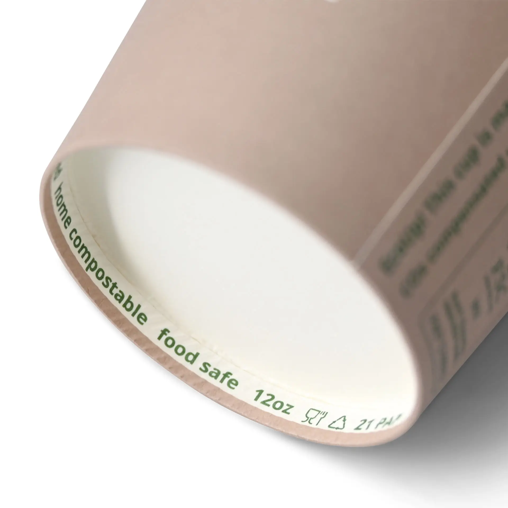 Bedrukte kartonnen bekers "Coffeebreak" 300 ml / 12 oz, Ø 80 mm, wit