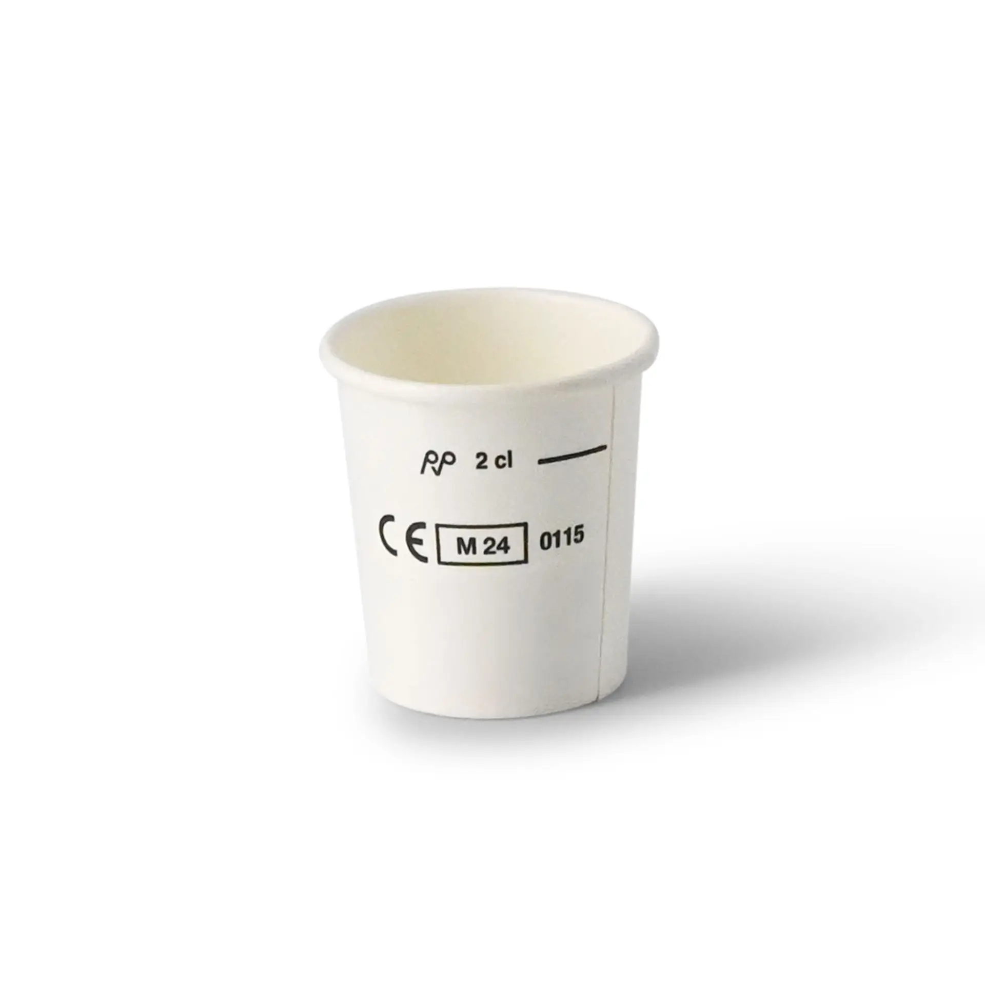 Shotbekers van papier, 20 ml / 1 oz, wit
